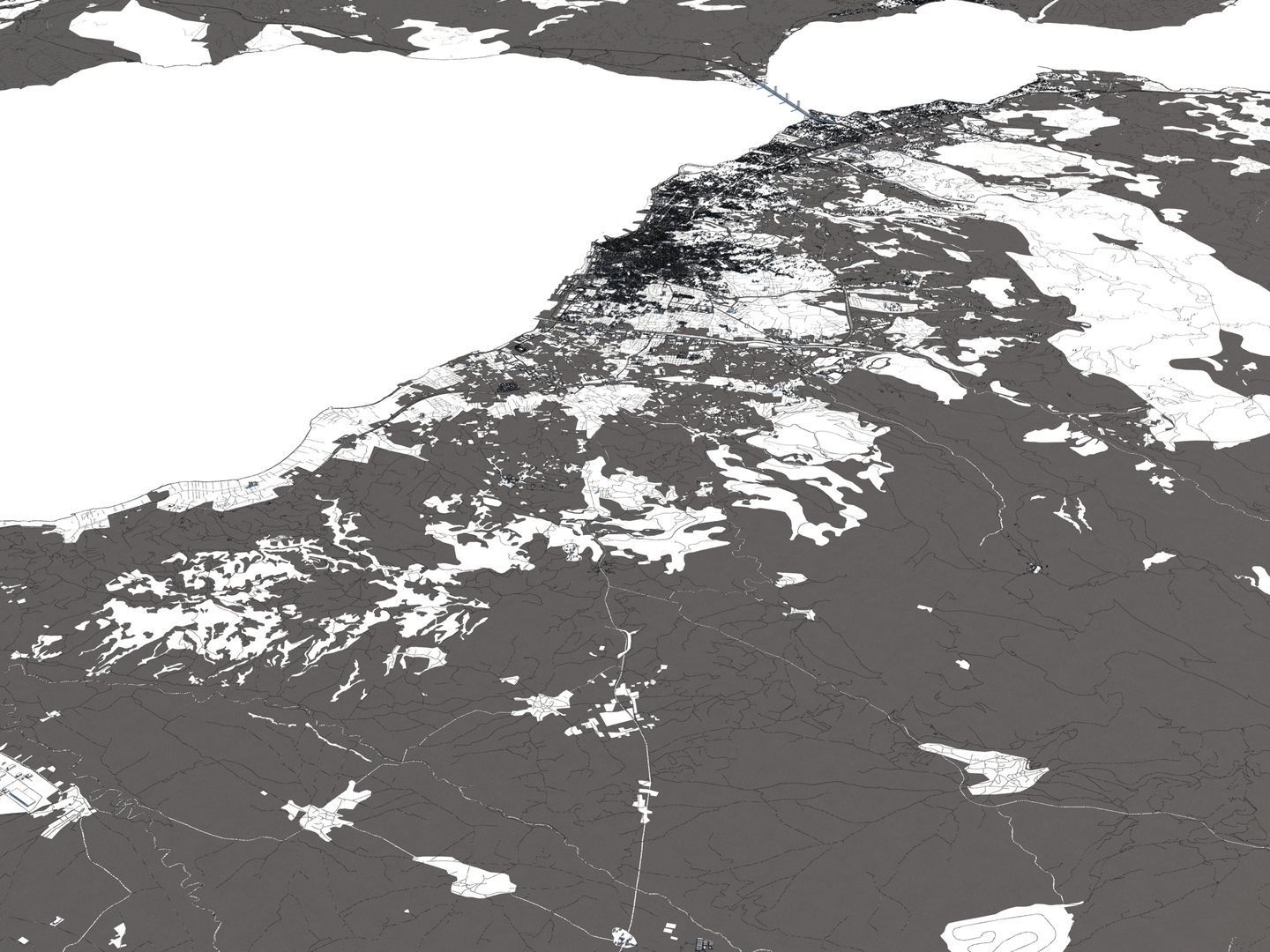 Patra Greece 50x50km 3D model_17