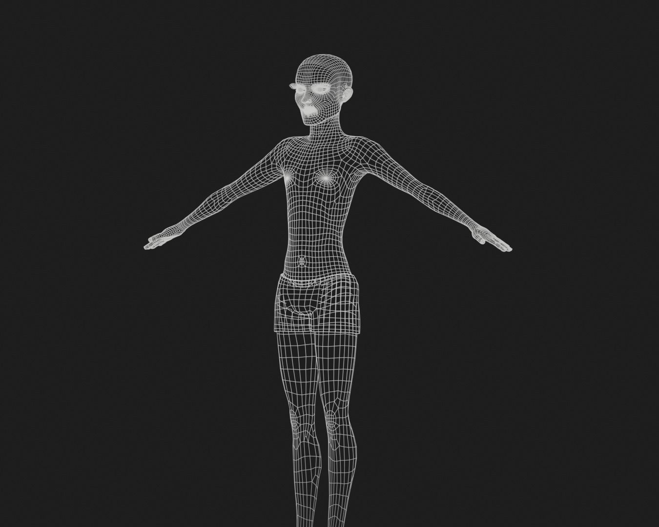 Cartoon man rigged Low-poly 3D model_12