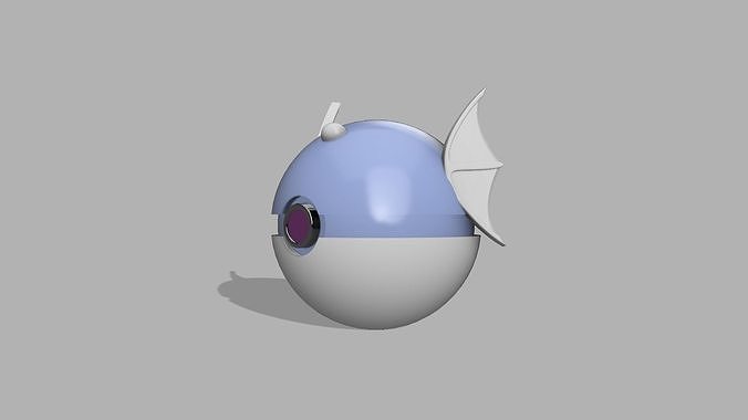 Dratini pokeball 3D print model