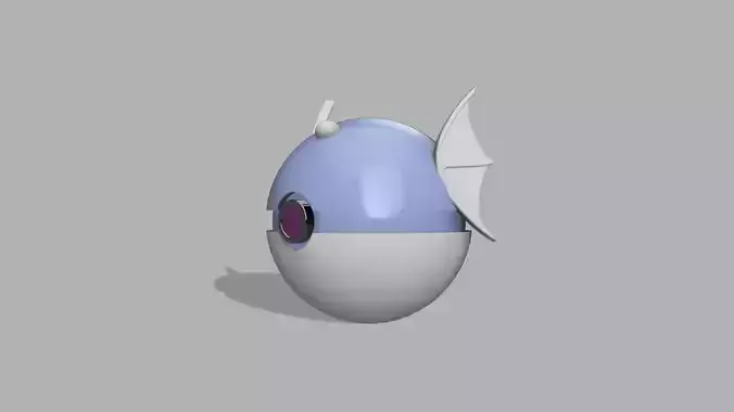 Dratini pokeball 3D print model
