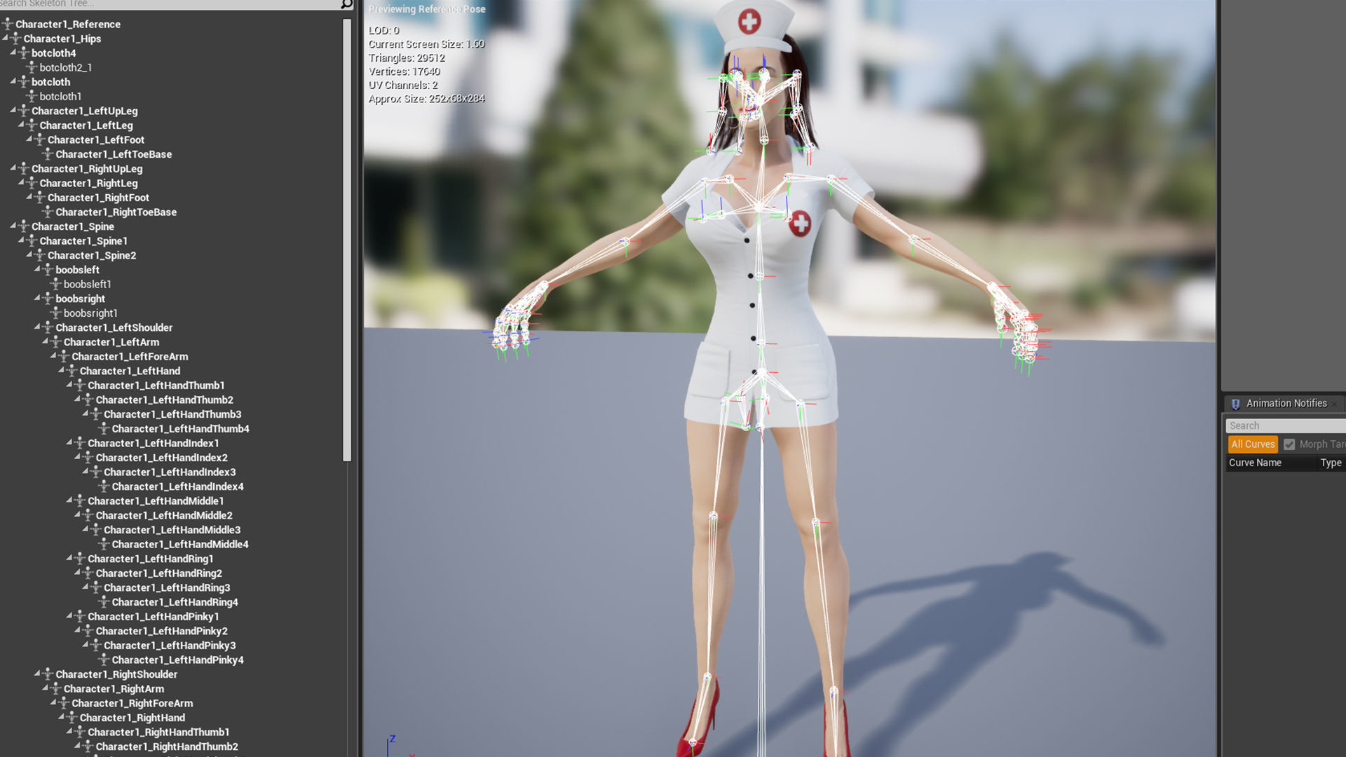 3D Game Ready Character - Nurse Low-poly 3D model_20