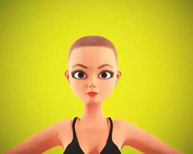 Cartoon female character