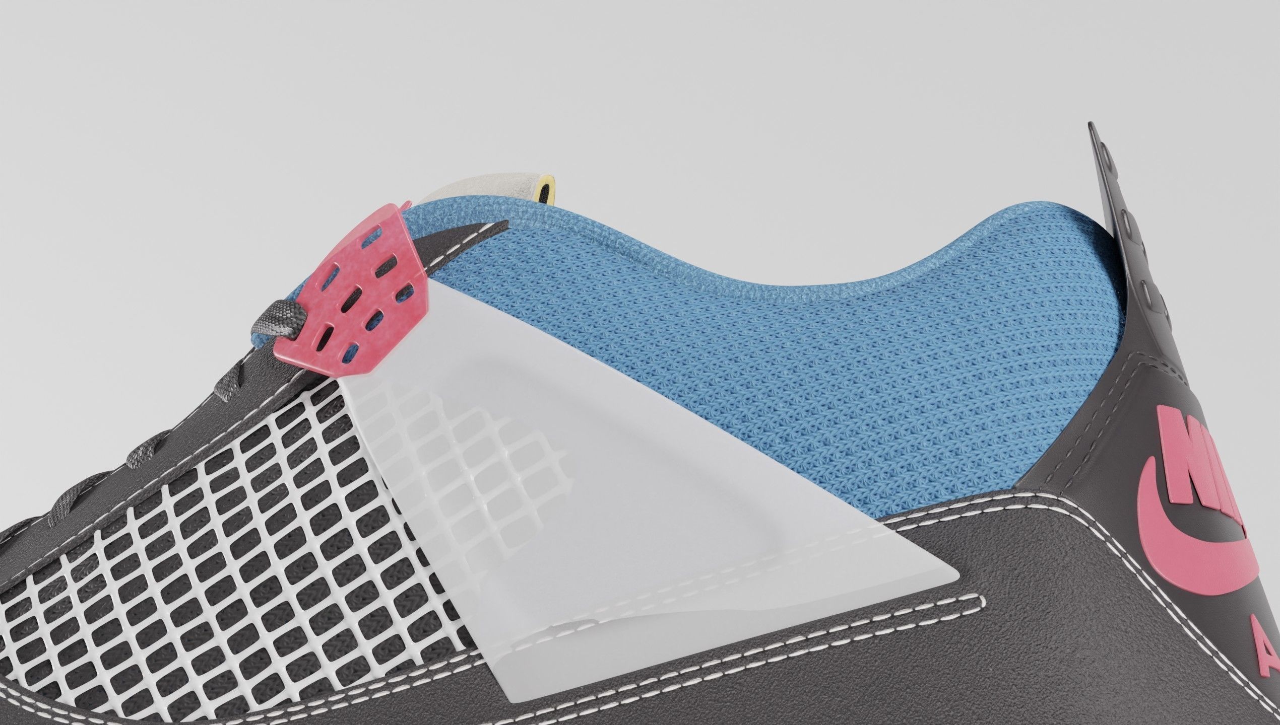 Jordan 4 Union LA Off Noir  3D model_46