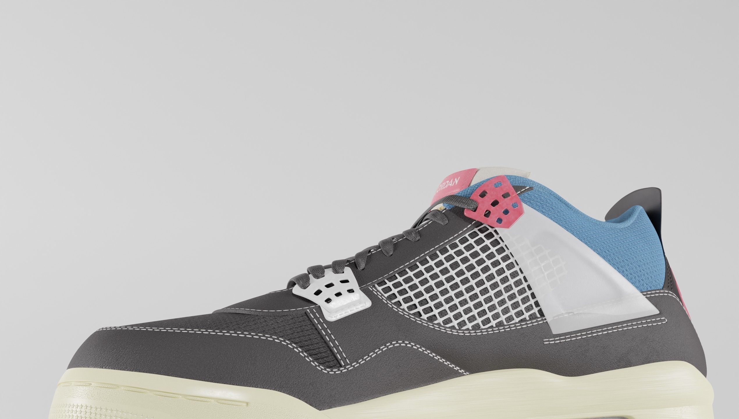 Jordan 4 Union LA Off Noir  3D model_45