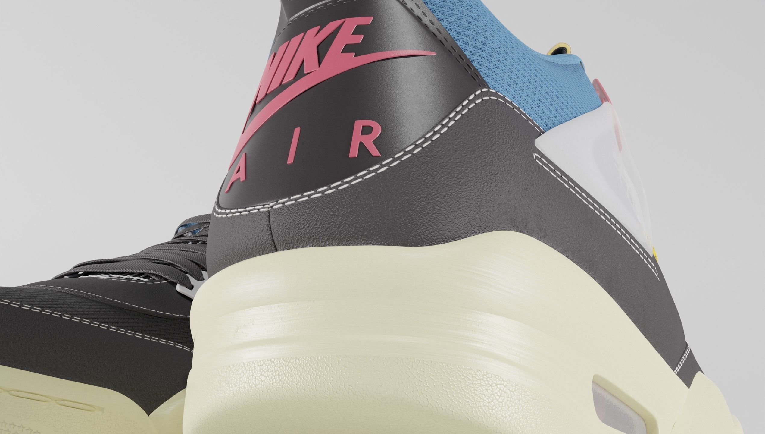 Jordan 4 Union LA Off Noir  3D model_23