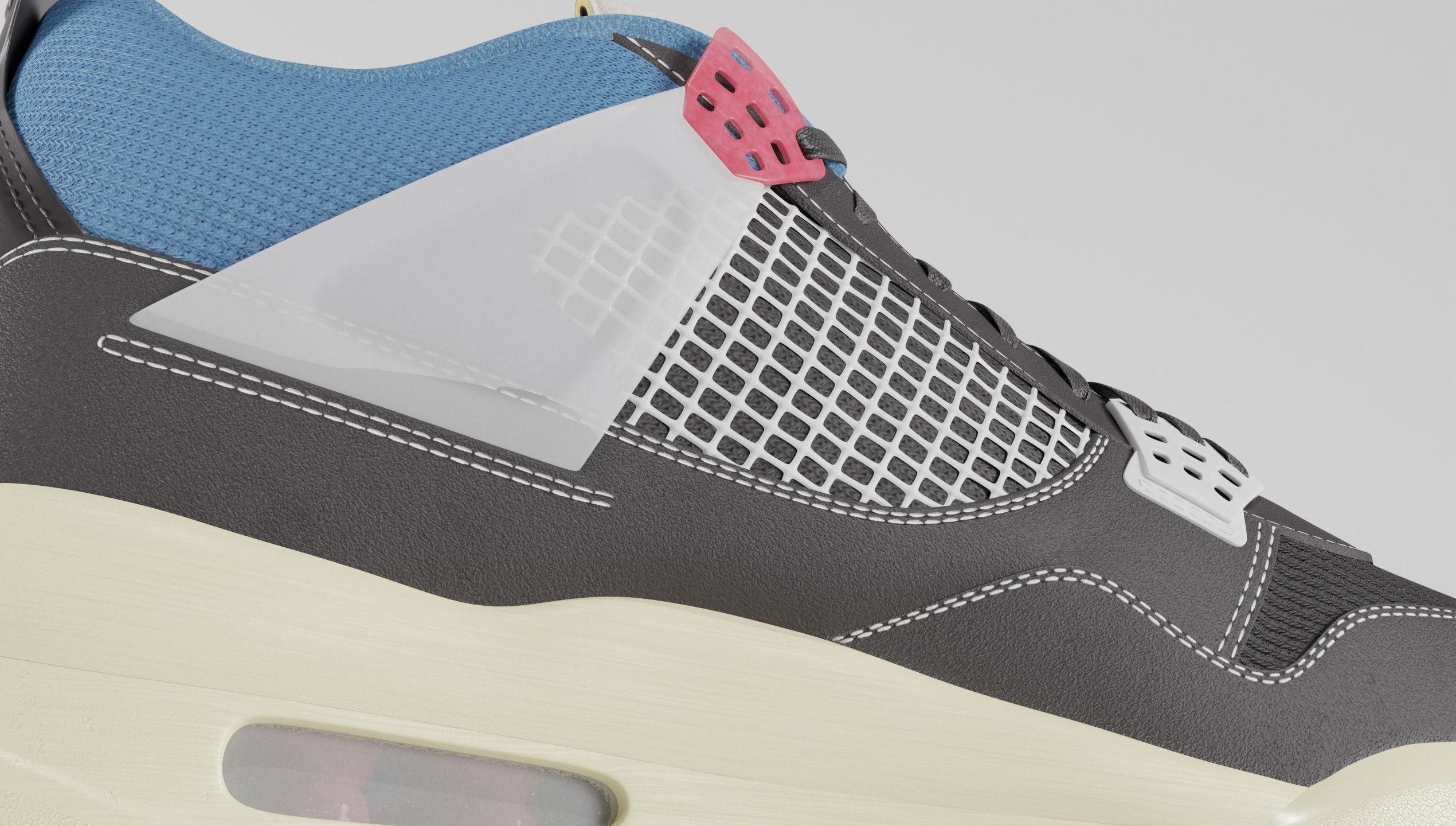 Jordan 4 Union LA Off Noir  3D model_28