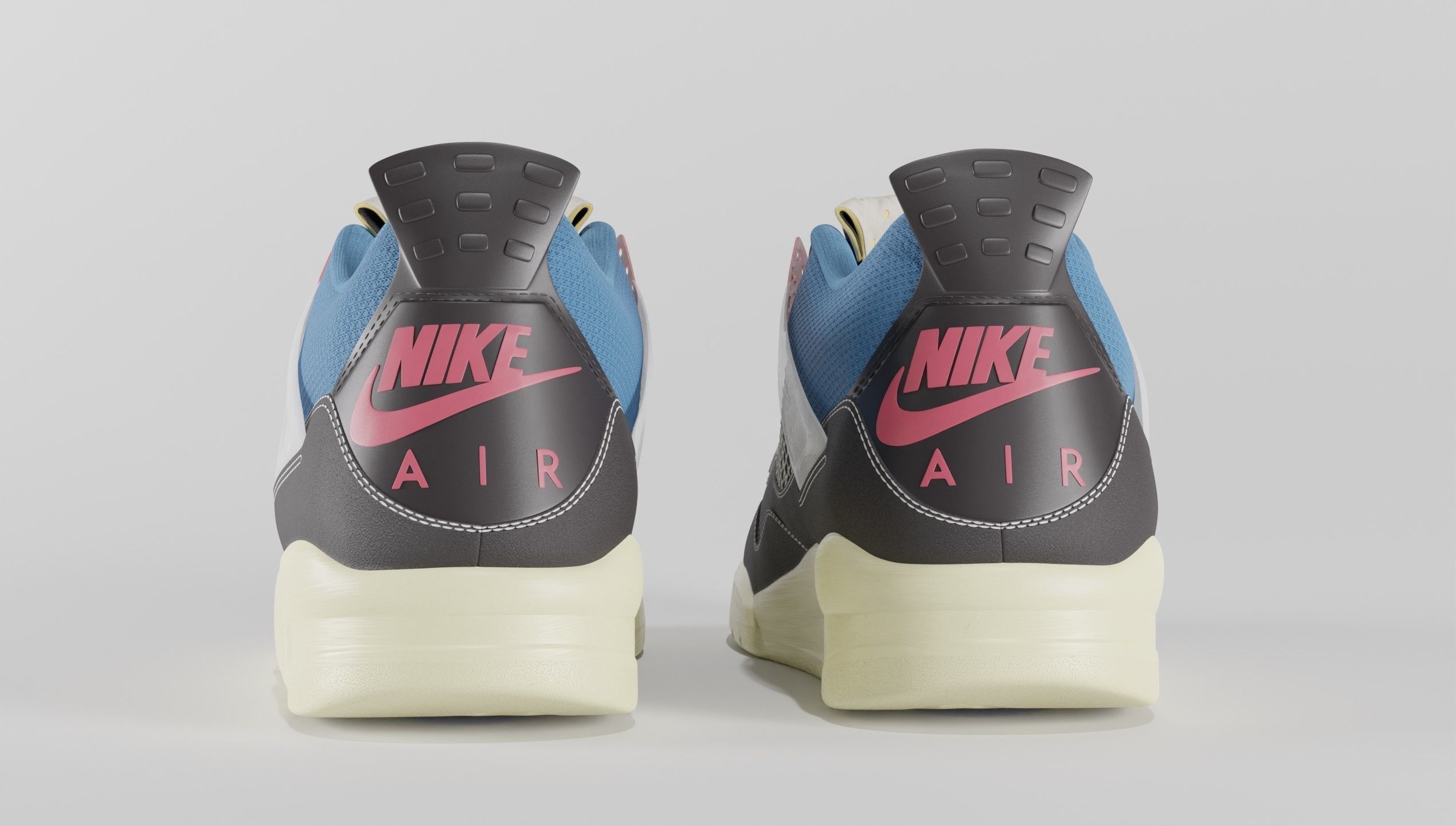 Jordan 4 Union LA Off Noir  3D model_36