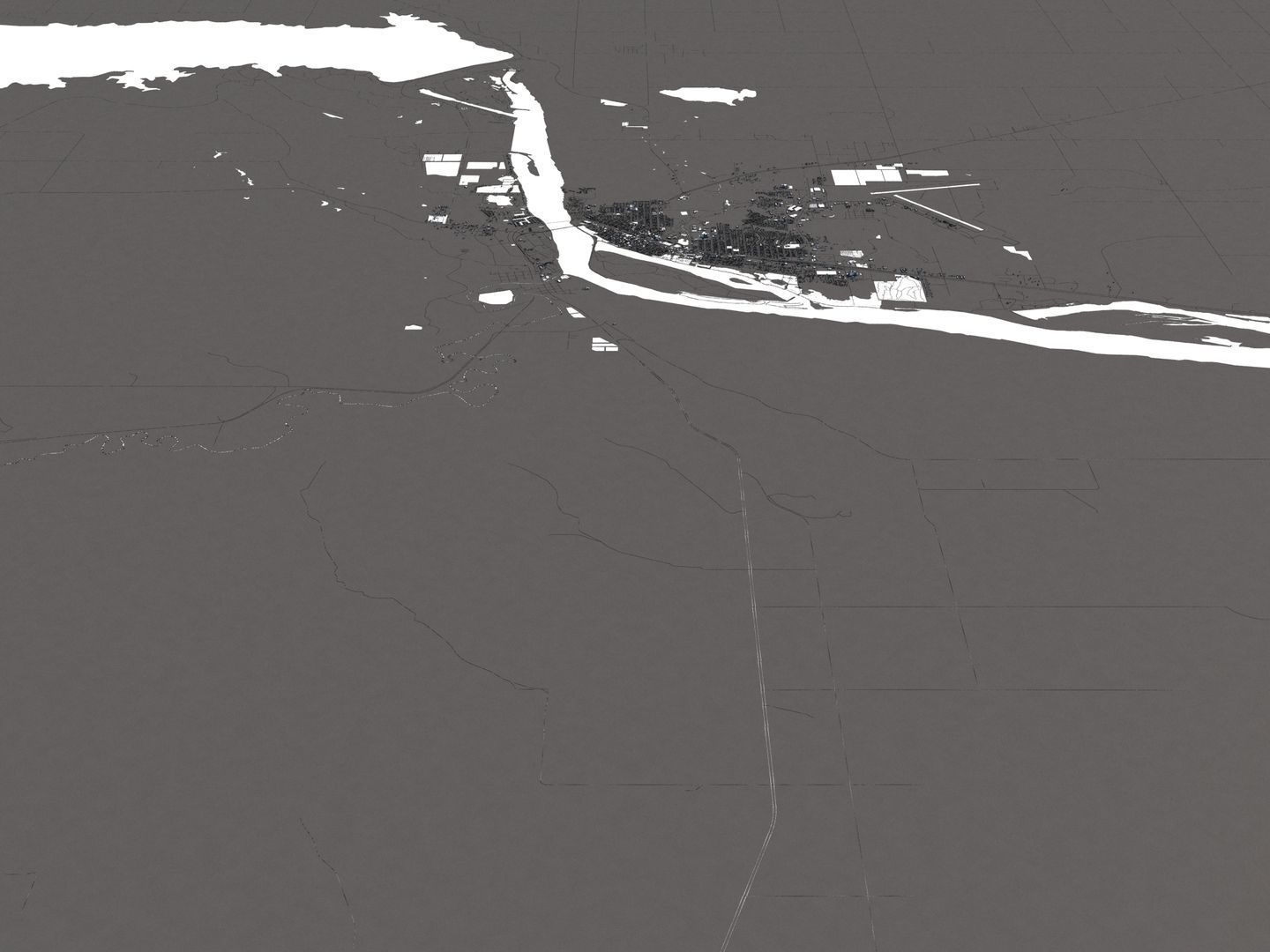 Pierre South Dakota USA 50x50km 3D model_17