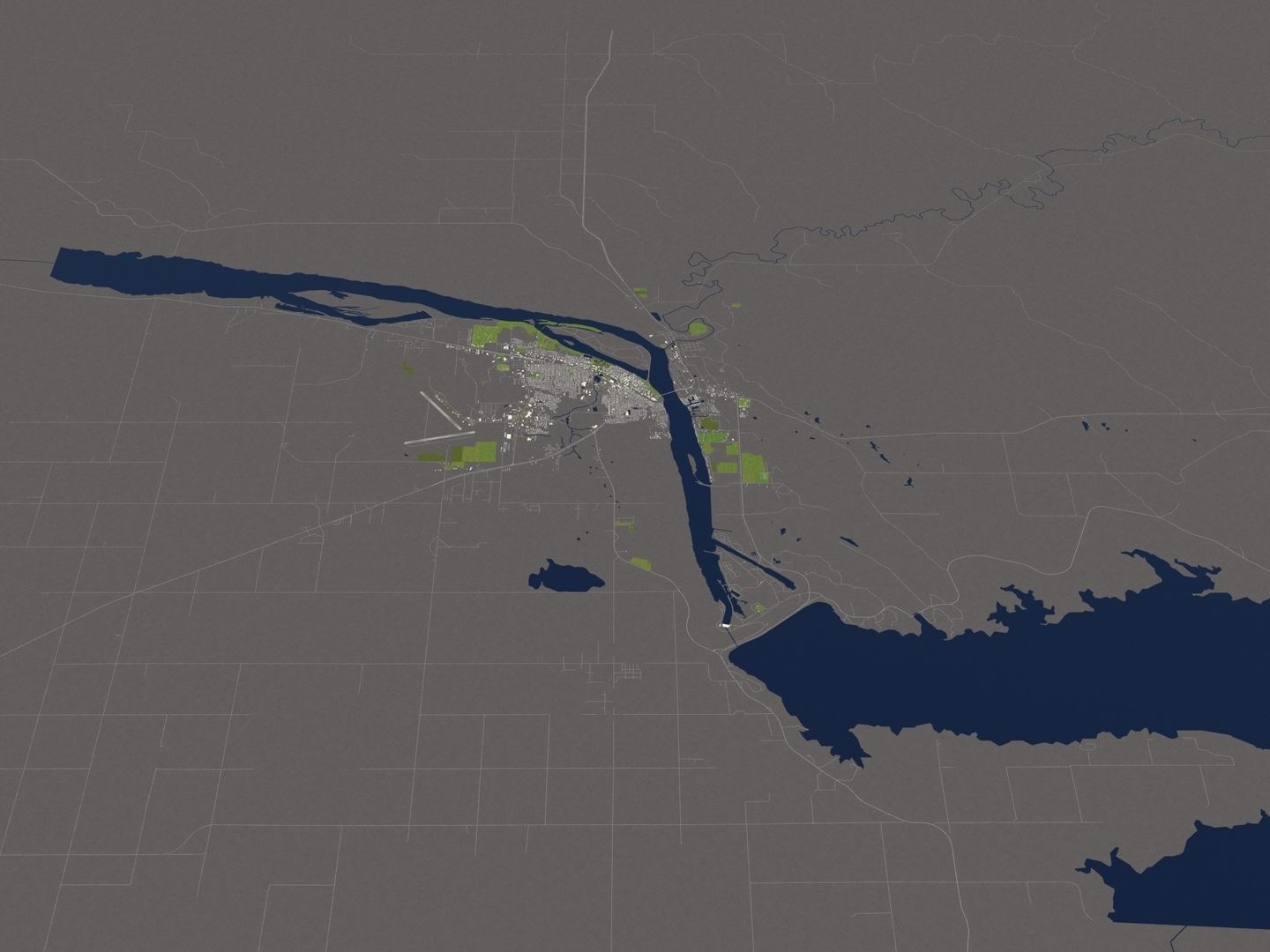 Pierre South Dakota USA 50x50km 3D model_7