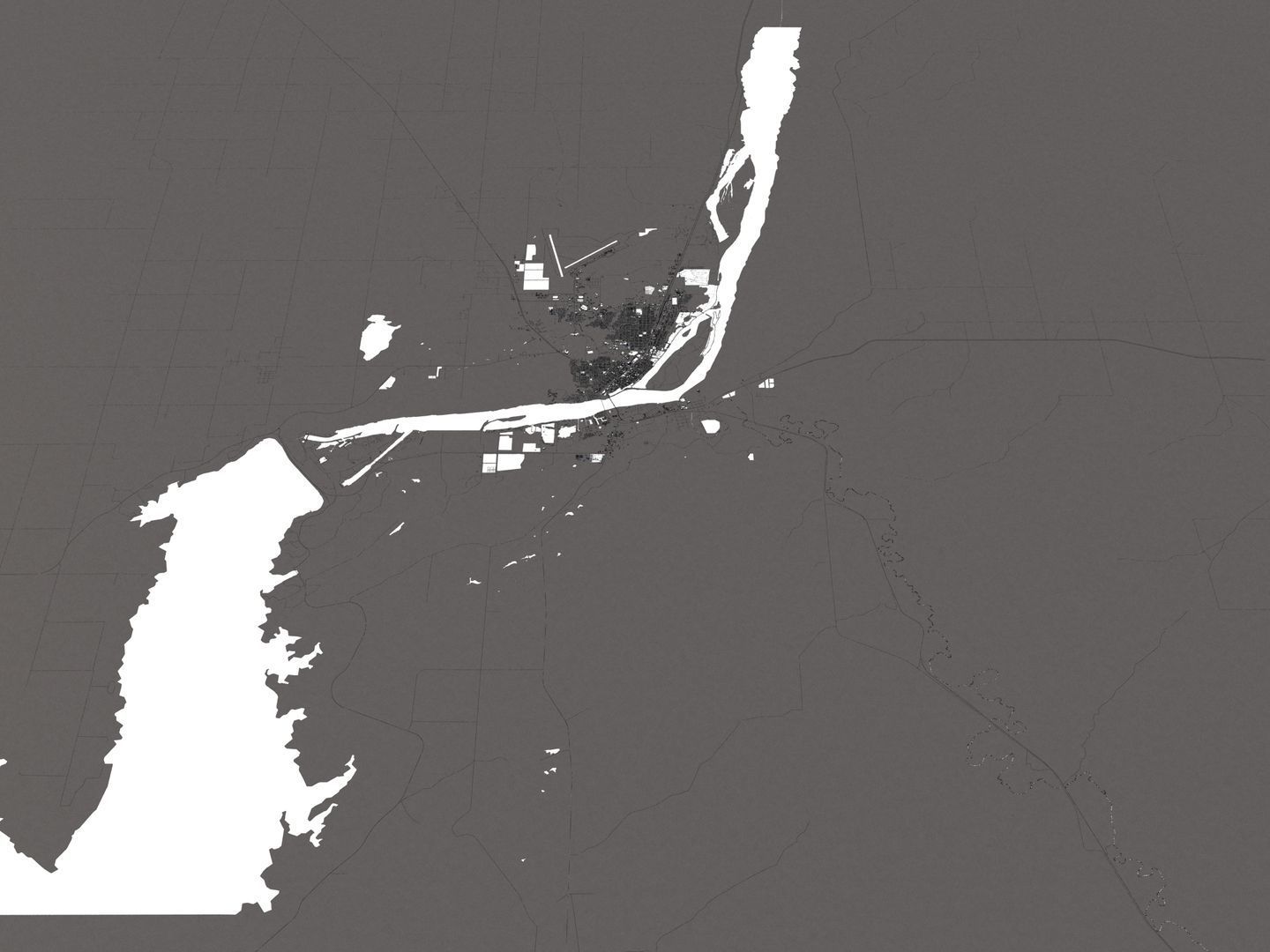 Pierre South Dakota USA 50x50km 3D model_19