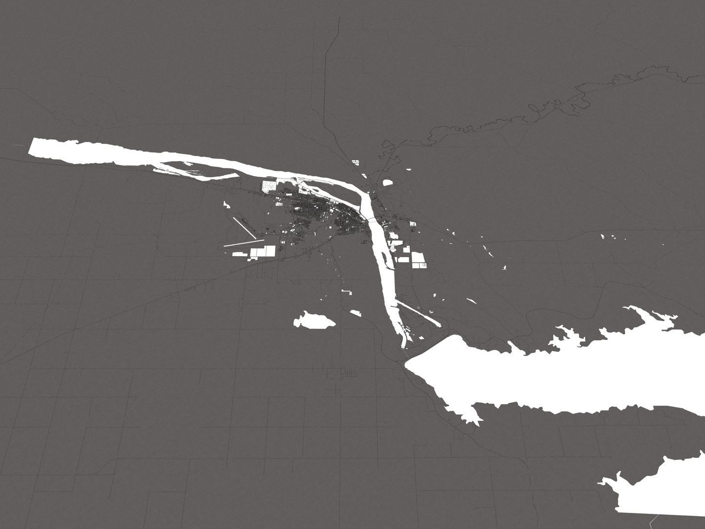 Pierre South Dakota USA 50x50km 3D model_20