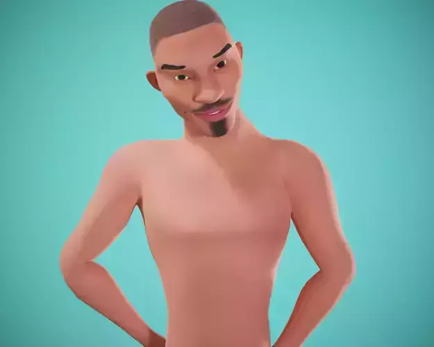 Cartoon male Character rigged vilesmit