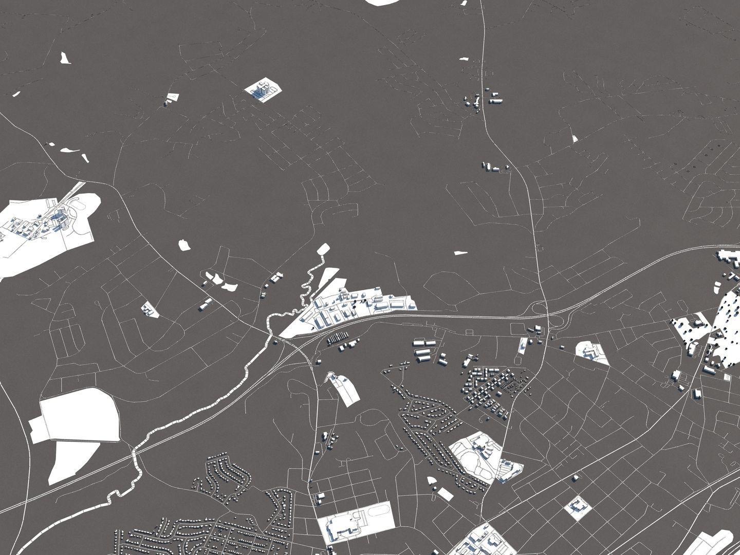 Columbia South Carolina USA 50x50km 3D model_22