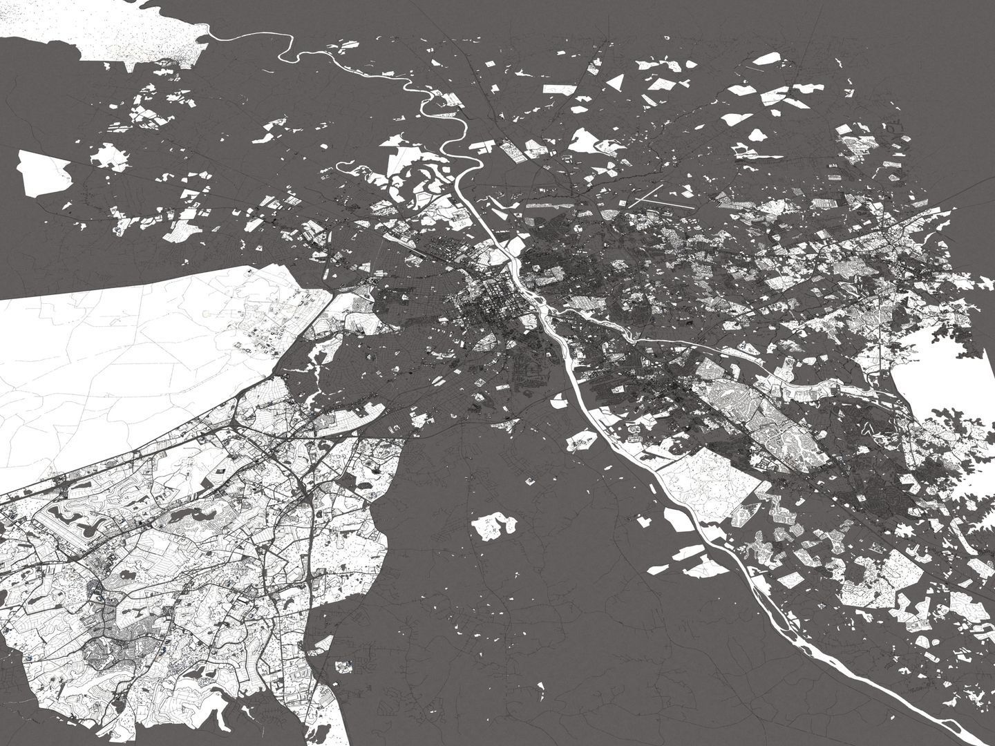 Columbia South Carolina USA 50x50km 3D model_20