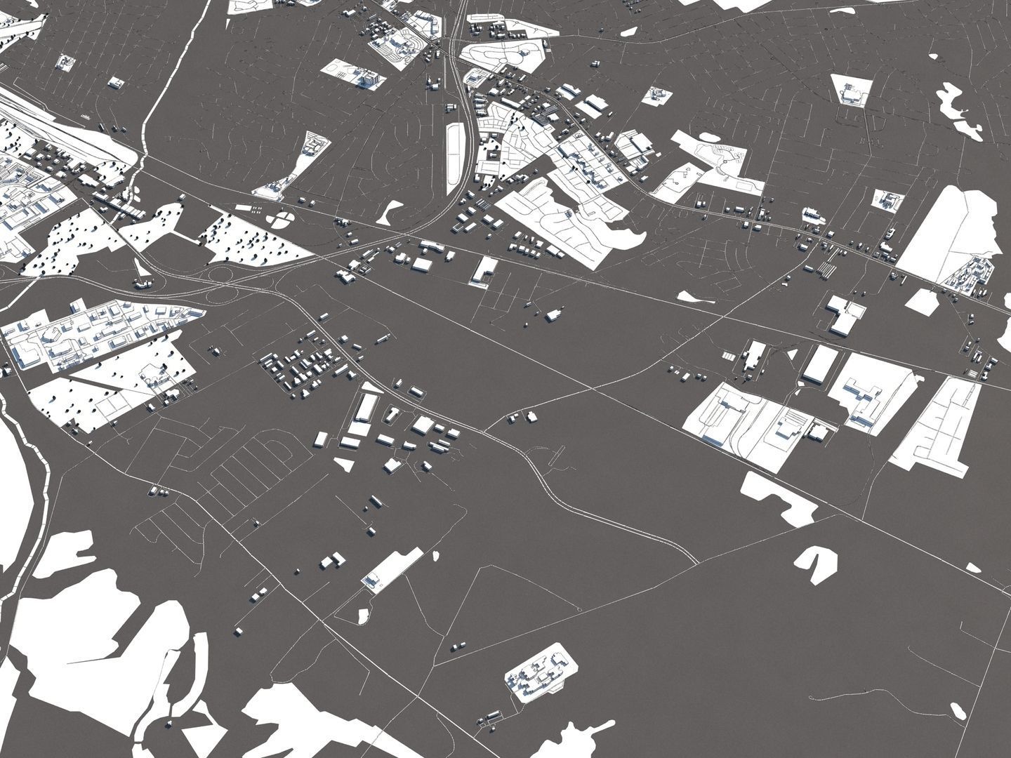 Columbia South Carolina USA 50x50km 3D model_26
