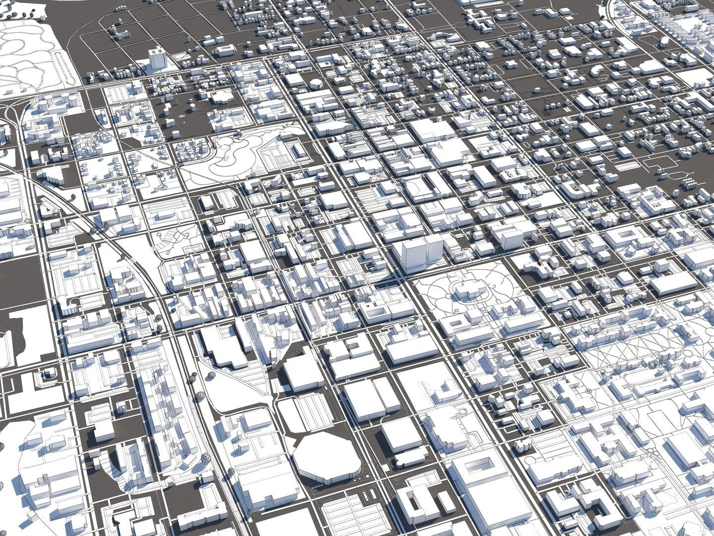 Columbia South Carolina USA 50x50km 3D model_27