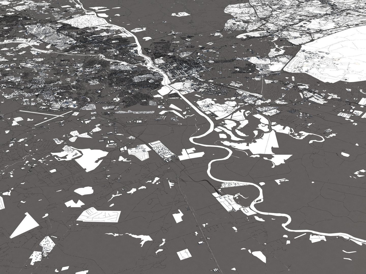 Columbia South Carolina USA 50x50km 3D model_17