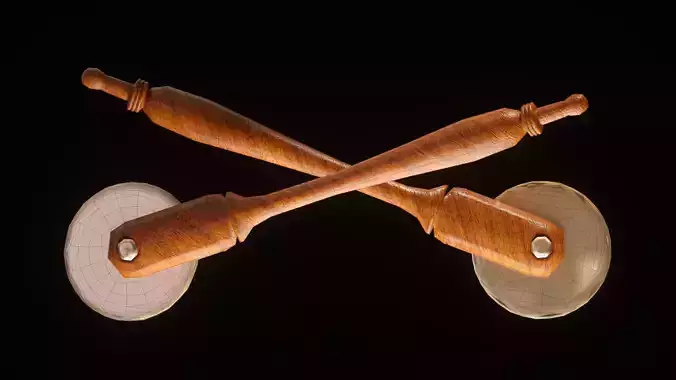 pizza-hob two wooden drums