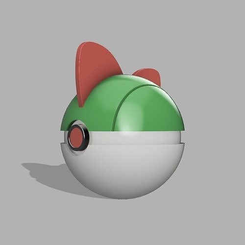 ralts pokeball 3D print model