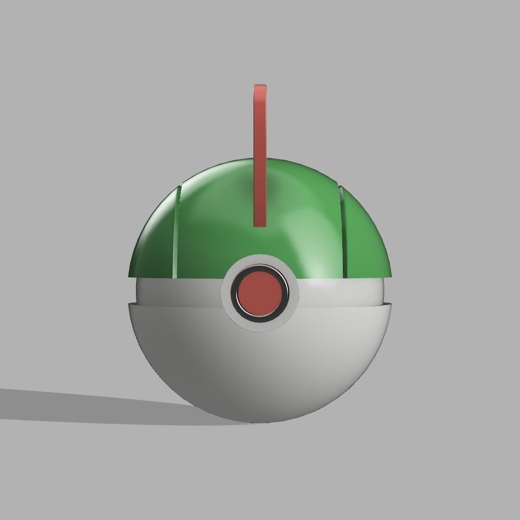 ralts pokeball 3D print model_2