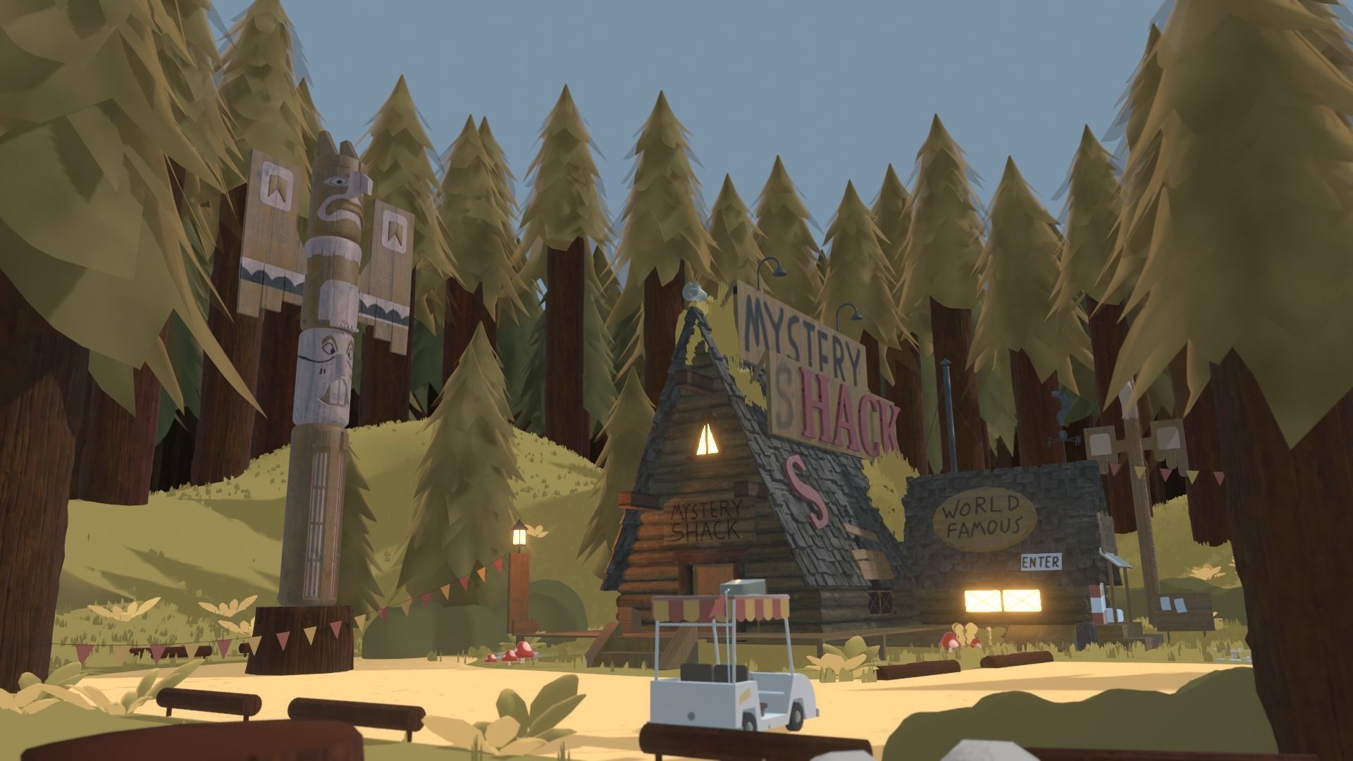 Mystery Shack Low-poly 3D model_2