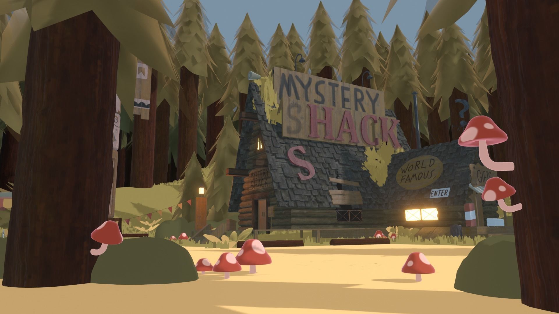 Mystery Shack Low-poly 3D model_15