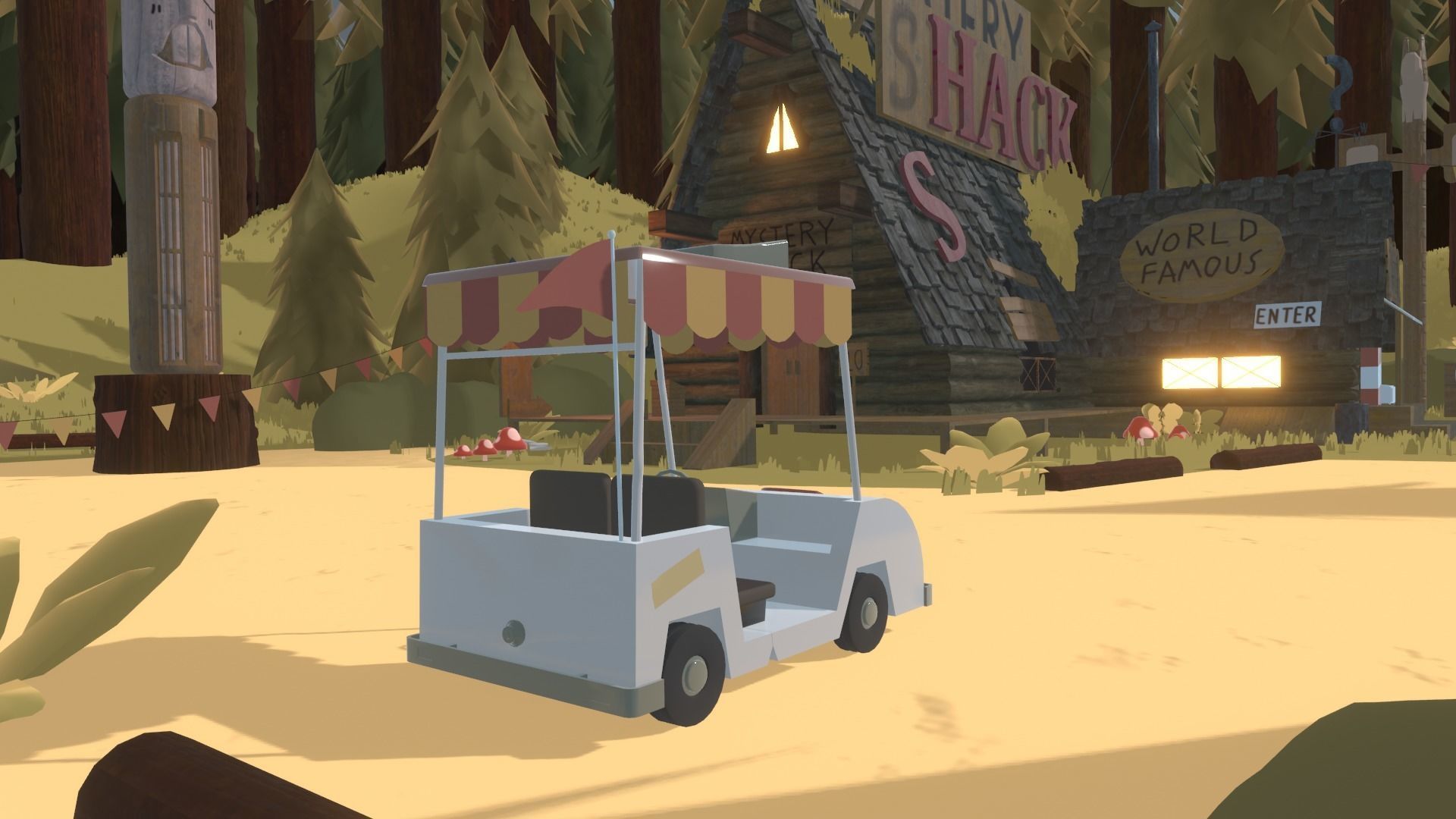 Mystery Shack Low-poly 3D model_11