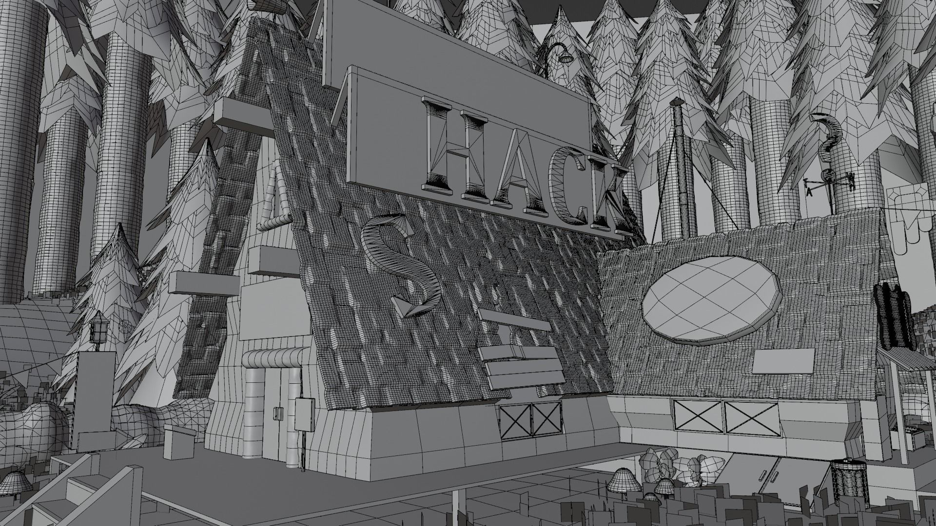 Mystery Shack Low-poly 3D model_21