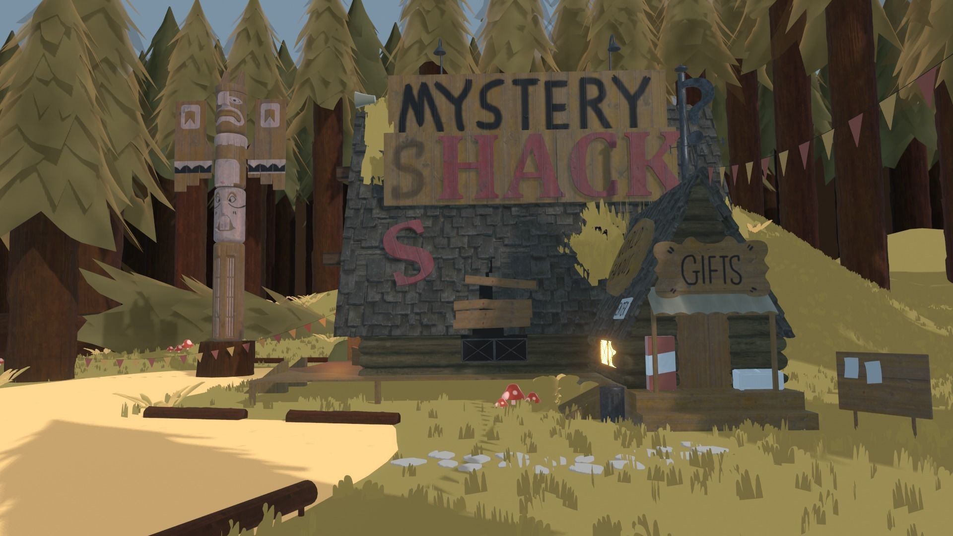 Mystery Shack Low-poly 3D model_12
