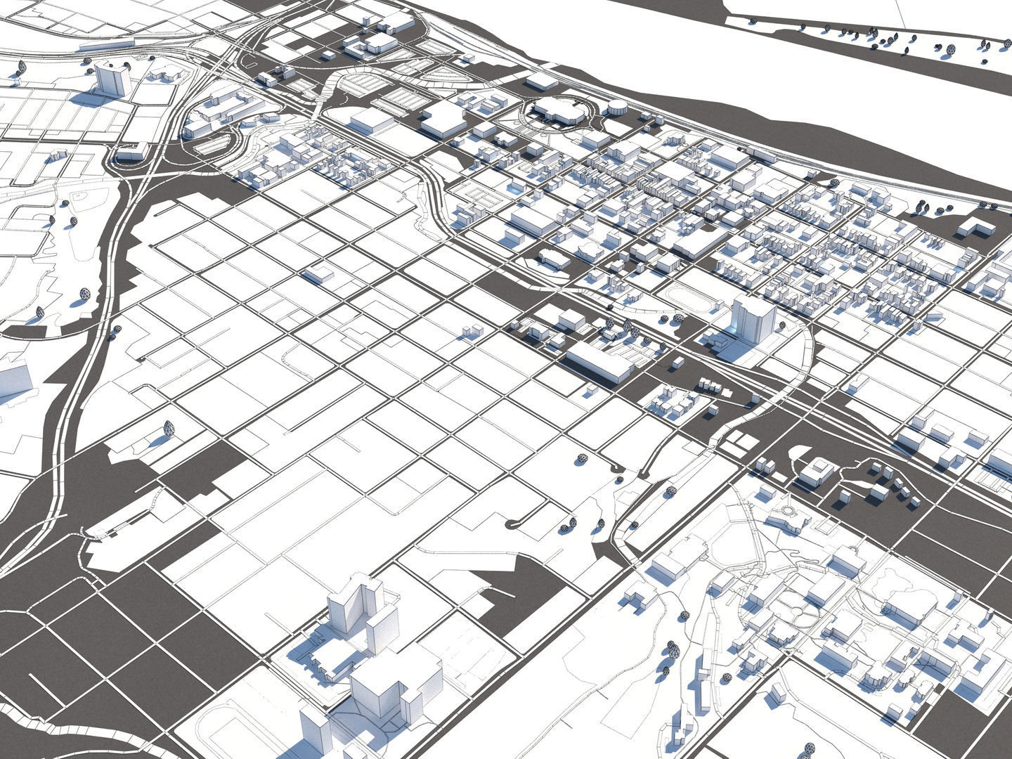 Jefferson City Missouri USA 50x50km 3D model_27