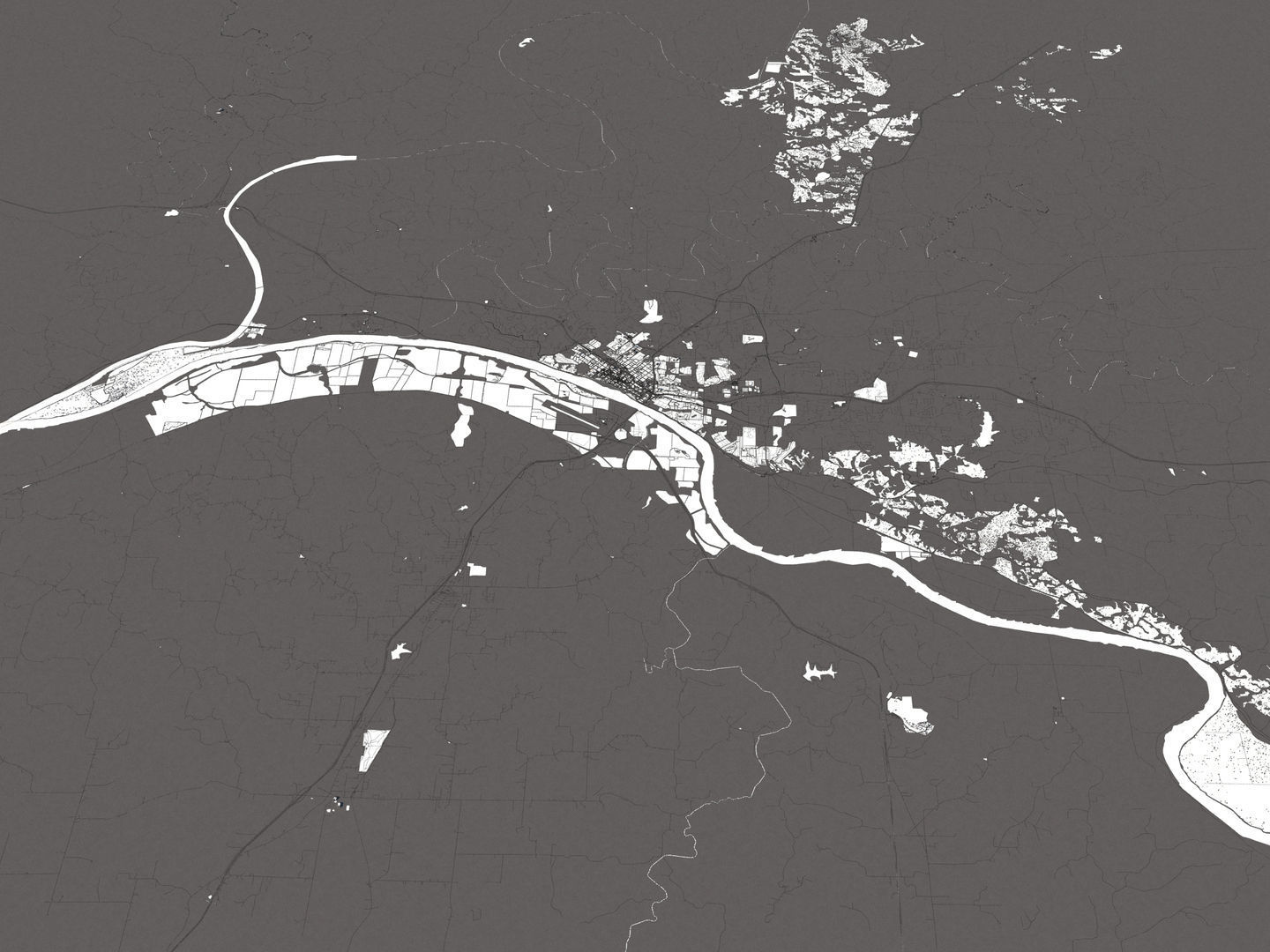Jefferson City Missouri USA 50x50km 3D model_20