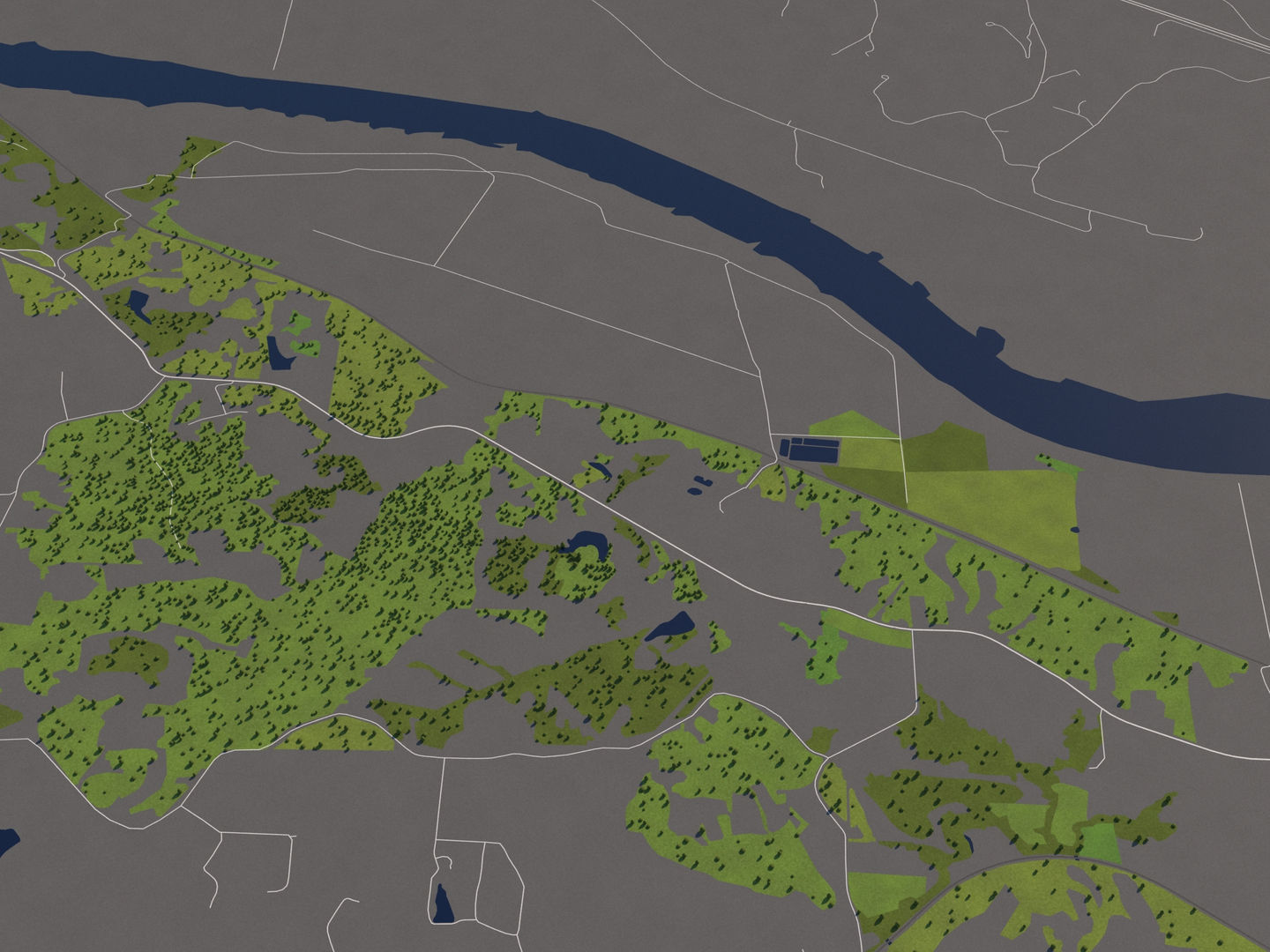 Jefferson City Missouri USA 50x50km 3D model_8