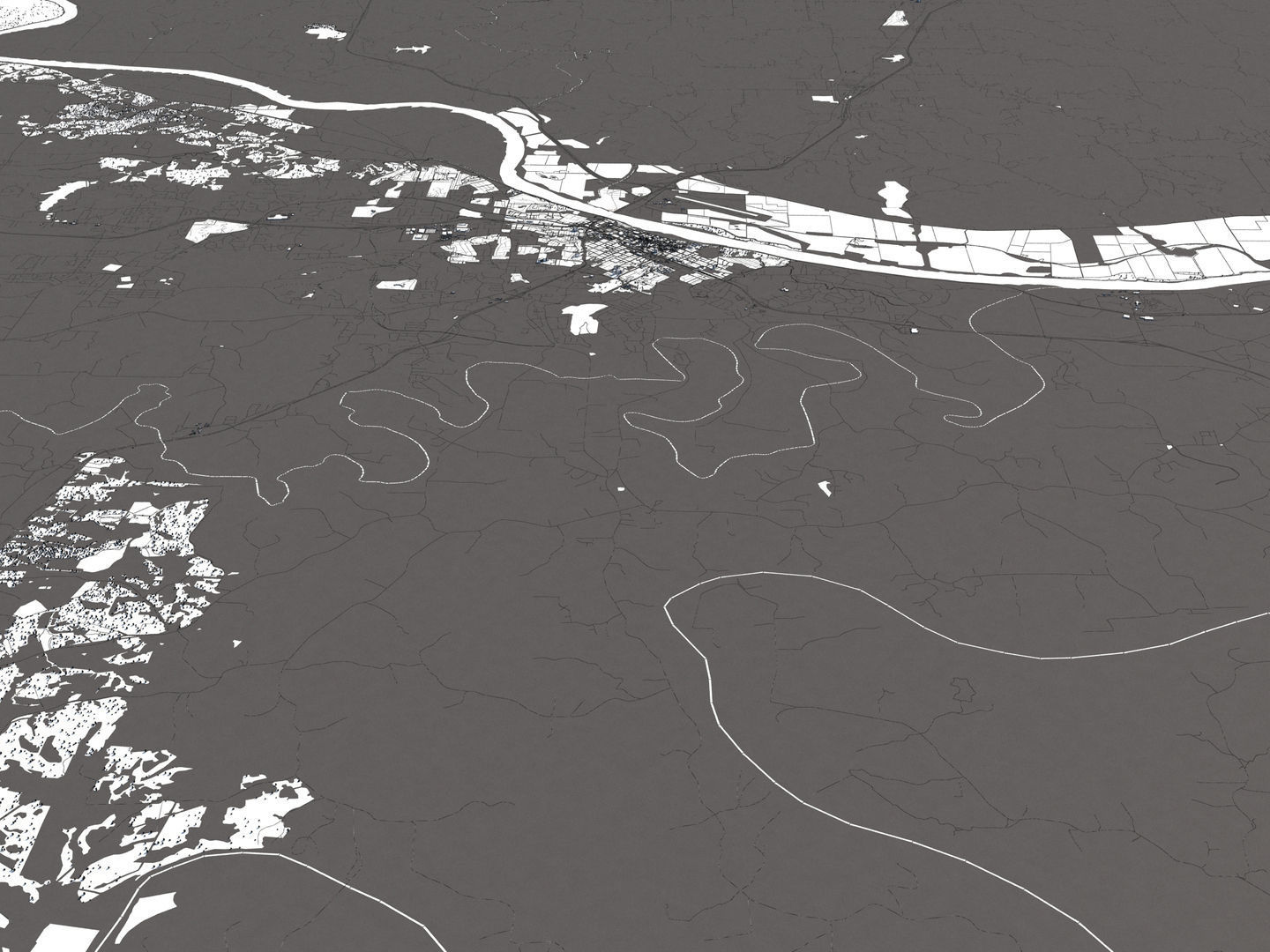 Jefferson City Missouri USA 50x50km 3D model_17