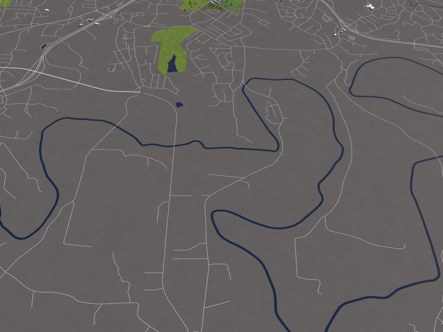 Jefferson City Missouri USA 50x50km 3D model_12