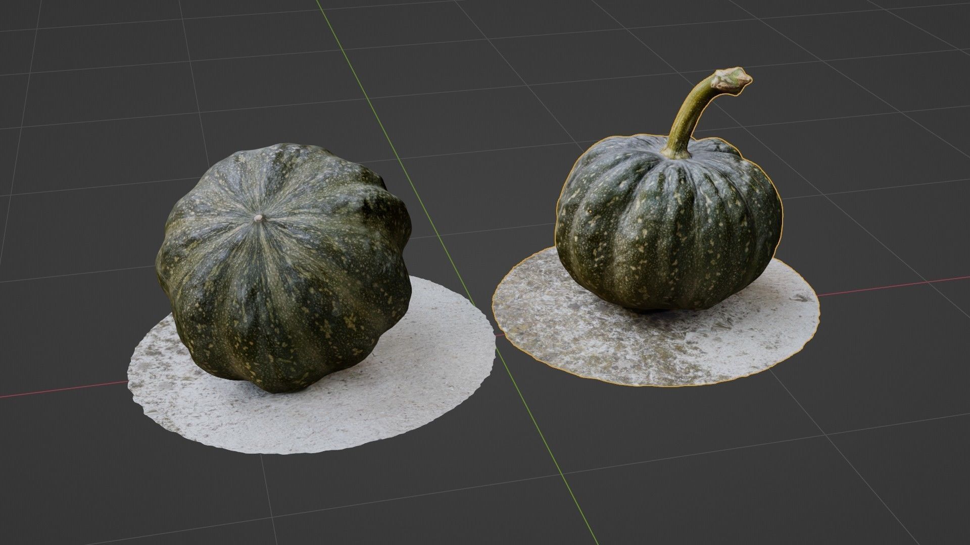 3D scanned pumpkin 3D model_1
