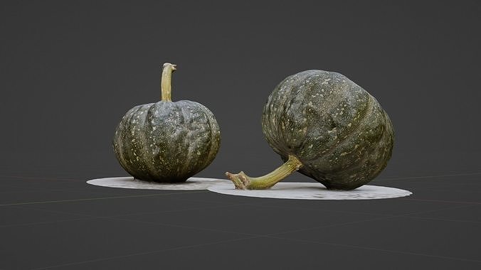 3D scanned pumpkin 3D model 4