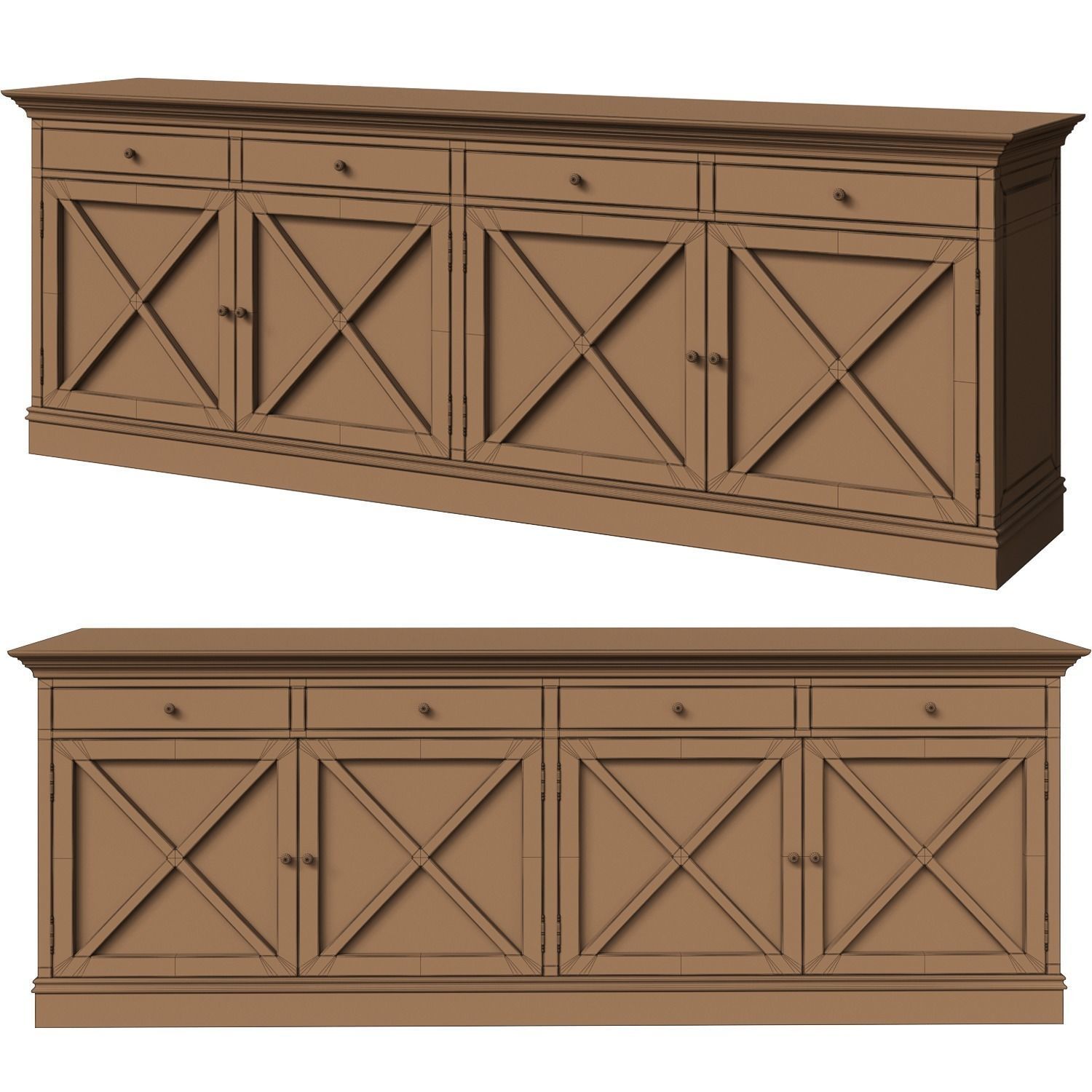 Lombardo Konsol Low-poly 3D model_4