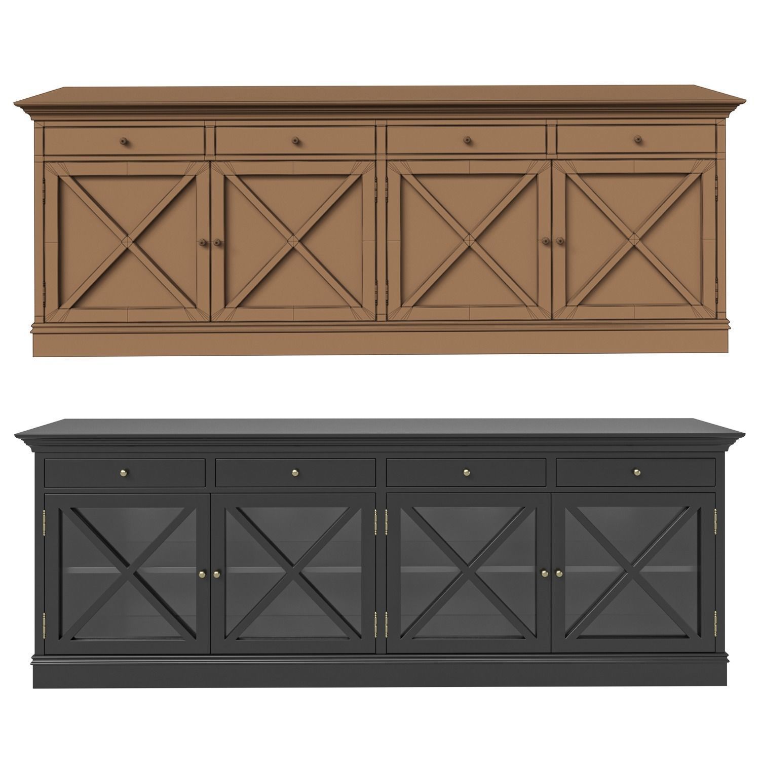 Lombardo Konsol Low-poly 3D model_2