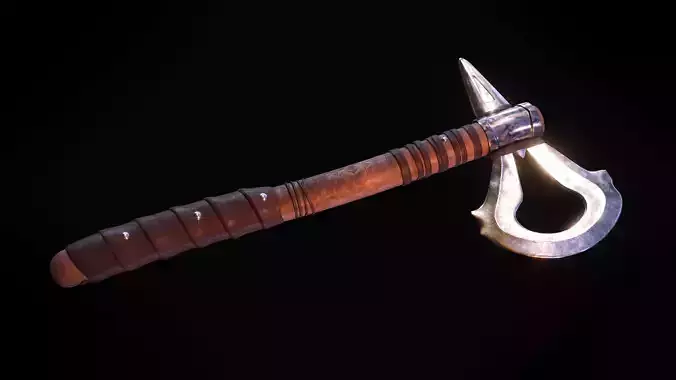 Connor Tomahawk - Assassins Creed III Low-poly 3D model