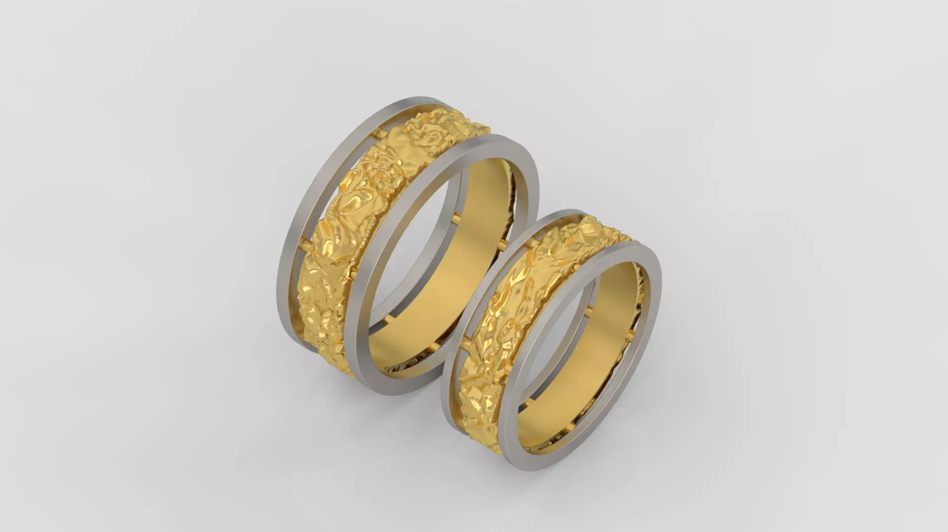 Ring and Earrings Diamond jewelry set 3d print model A 21 3D print model_0