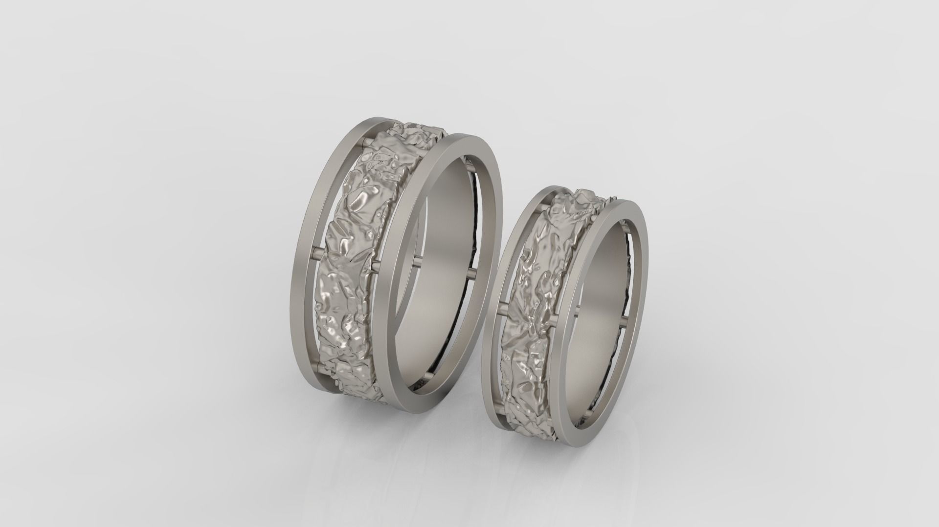 Ring and Earrings Diamond jewelry set 3d print model A 21 3D print model_5