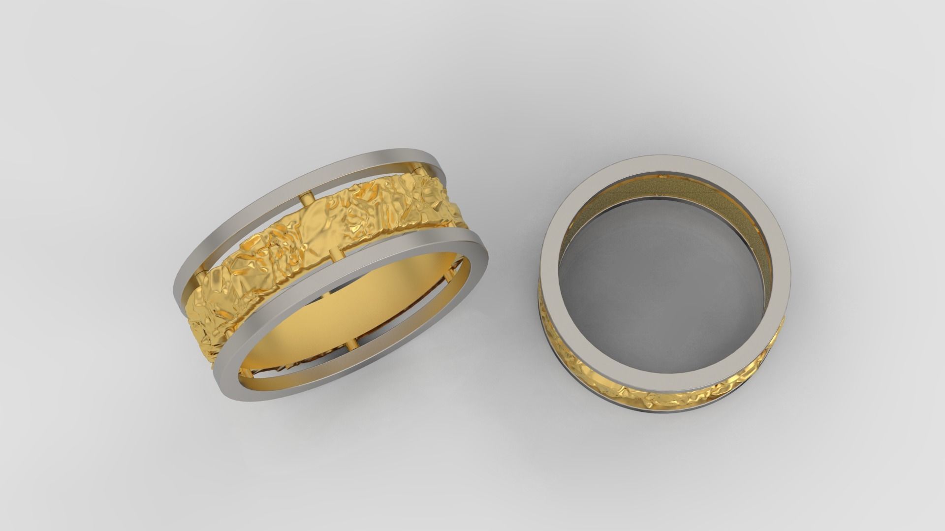 Ring and Earrings Diamond jewelry set 3d print model A 21 3D print model_4