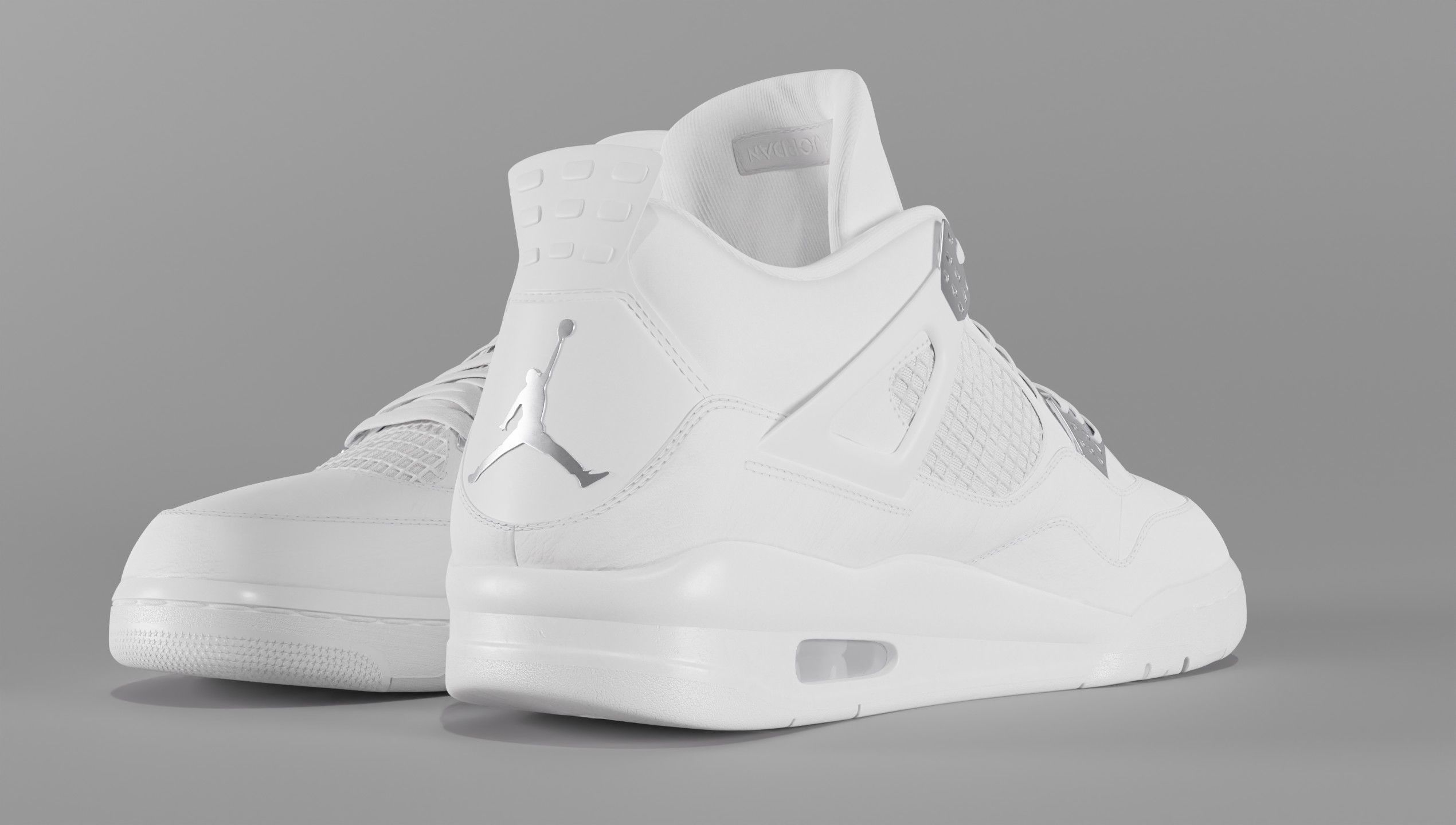Jordan 4 Pure Money  Low-poly 3D model_28