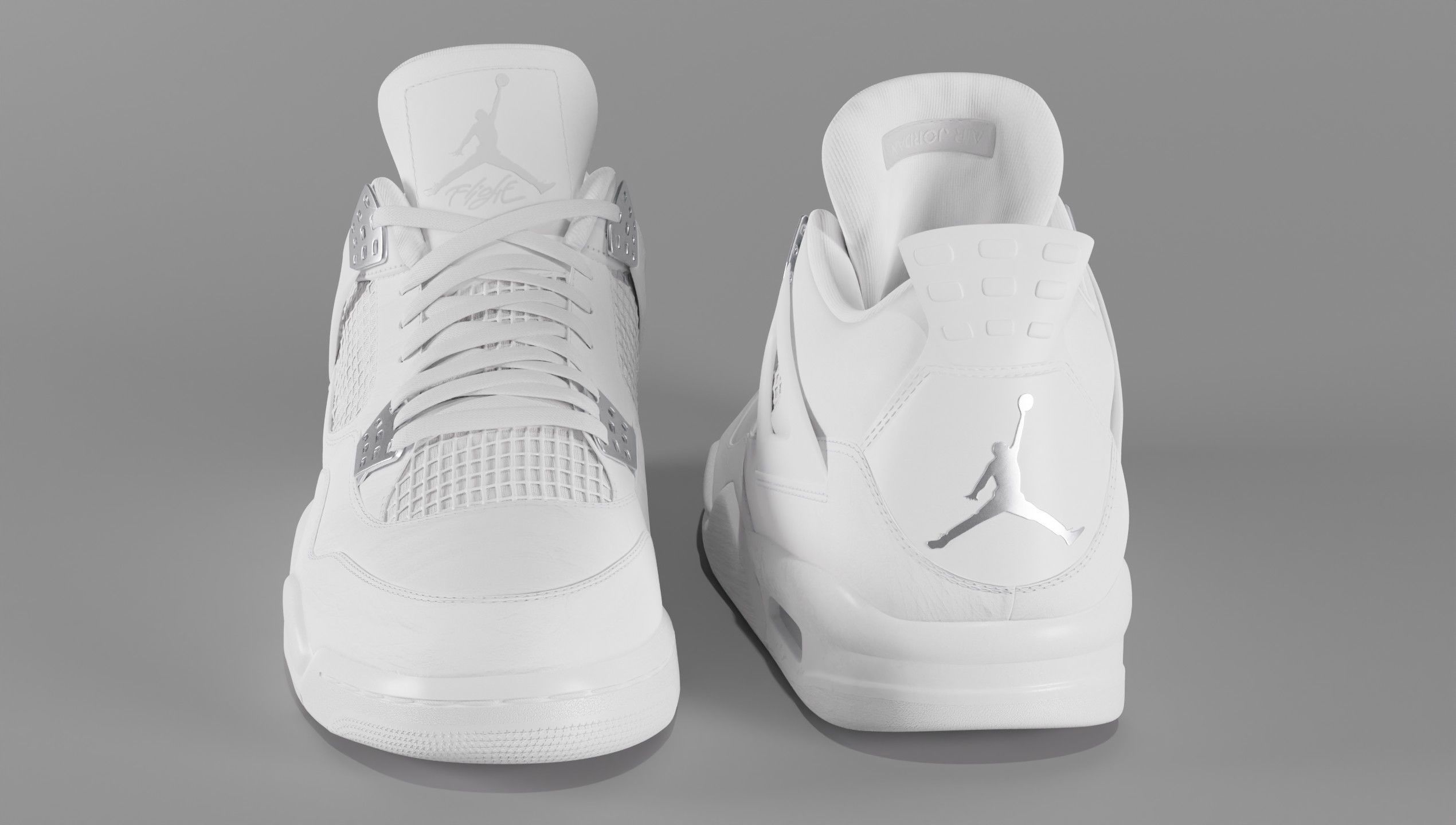 Jordan 4 Pure Money  Low-poly 3D model_31