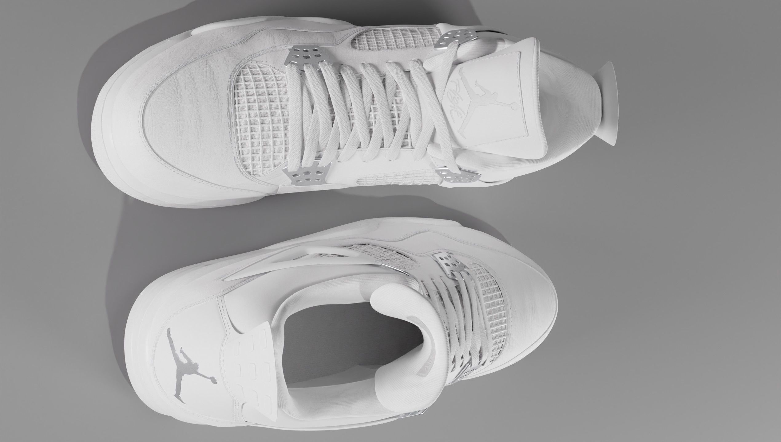 Jordan 4 Pure Money  Low-poly 3D model_27
