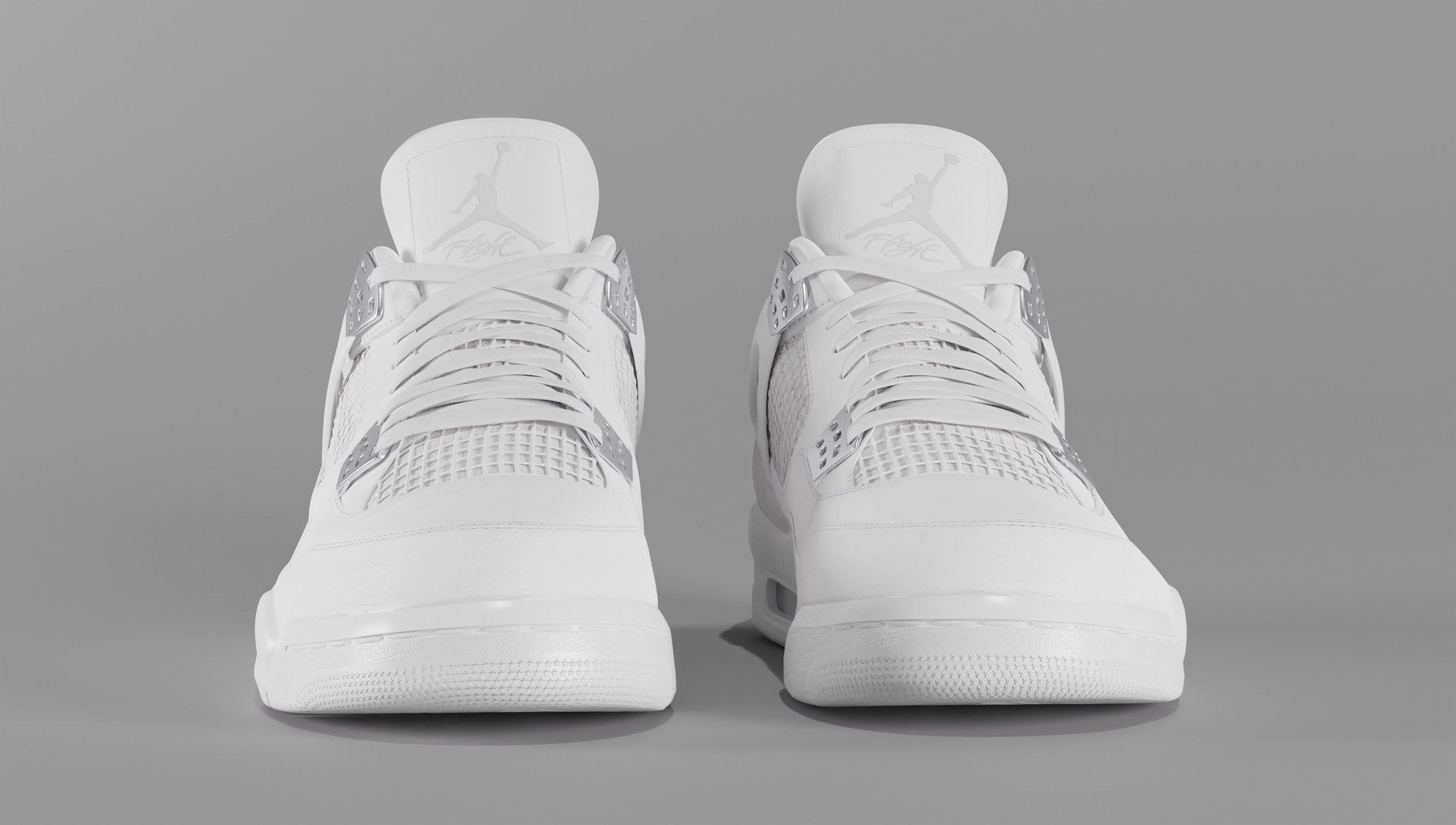 Jordan 4 Pure Money  Low-poly 3D model_37