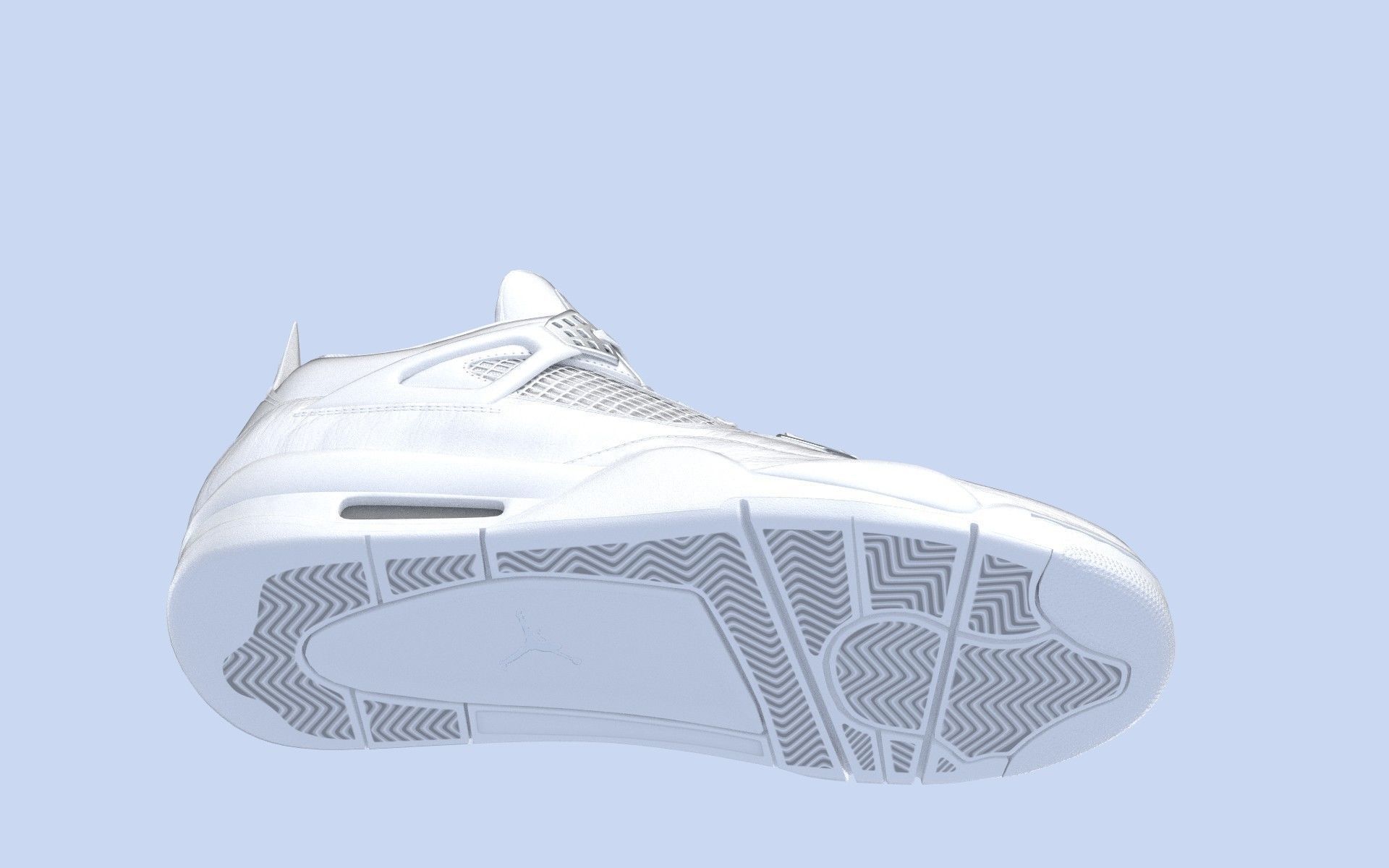 Jordan 4 Pure Money  Low-poly 3D model_23