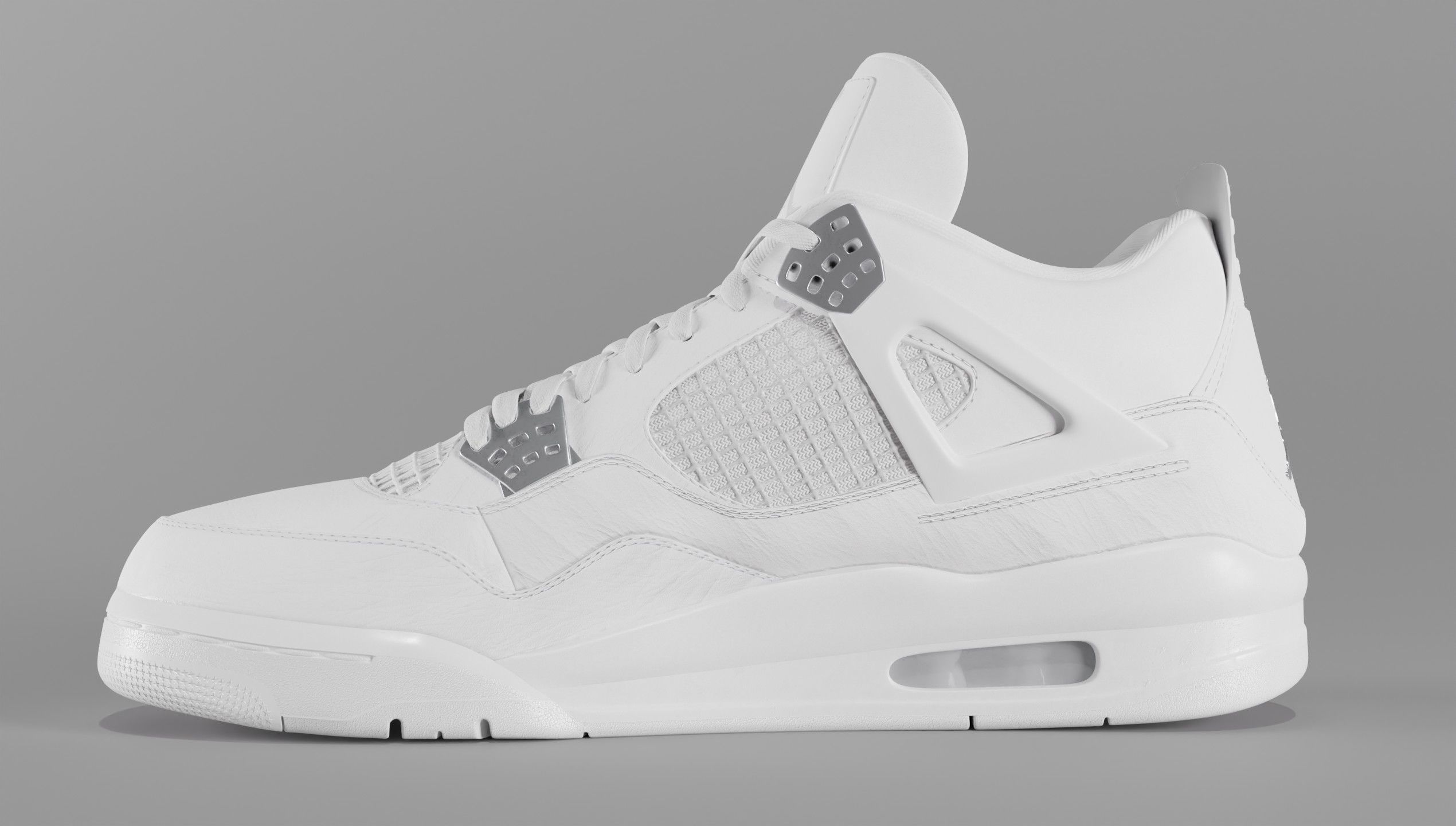 Jordan 4 Pure Money  Low-poly 3D model_45