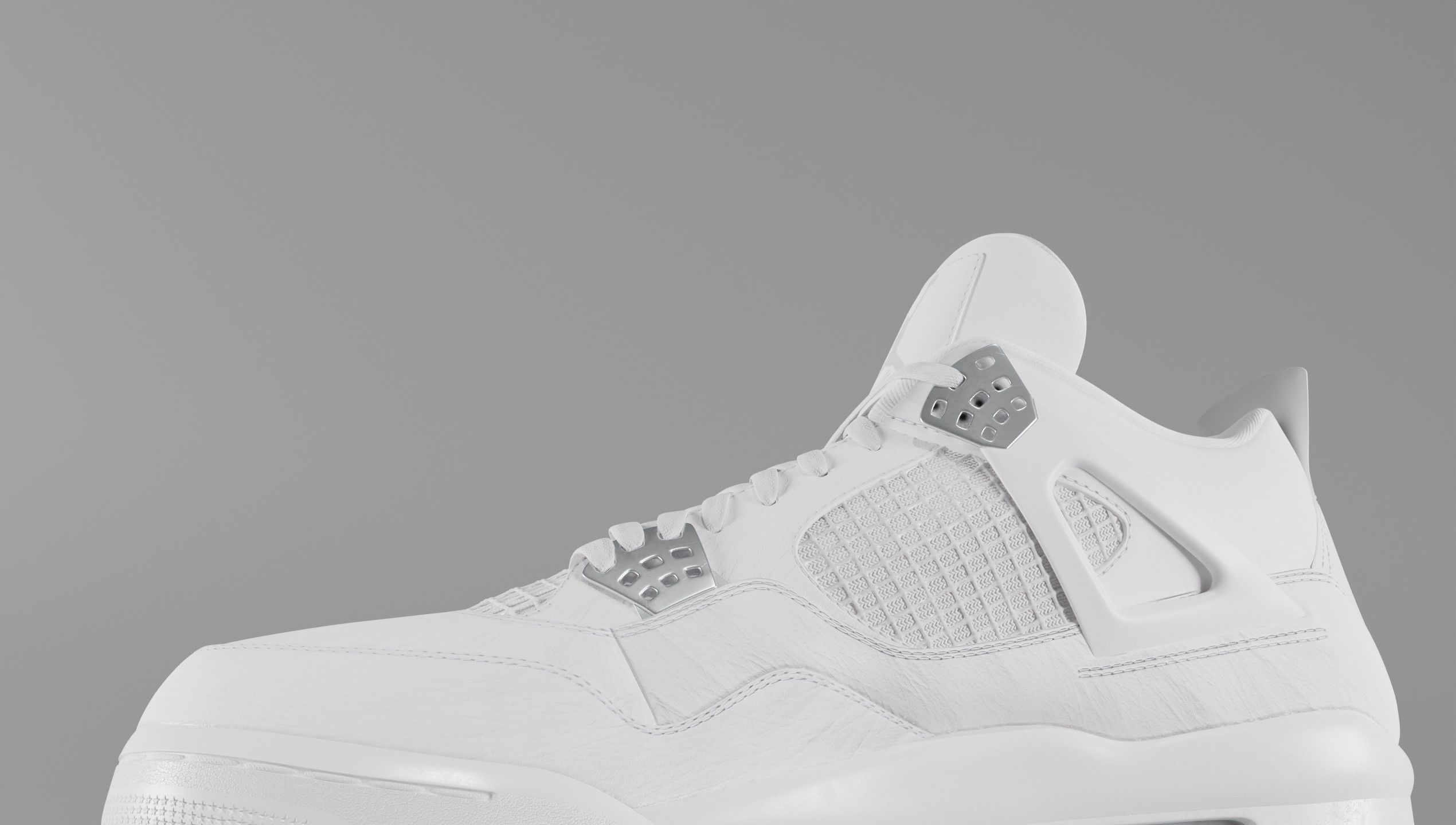 Jordan 4 Pure Money  Low-poly 3D model_47