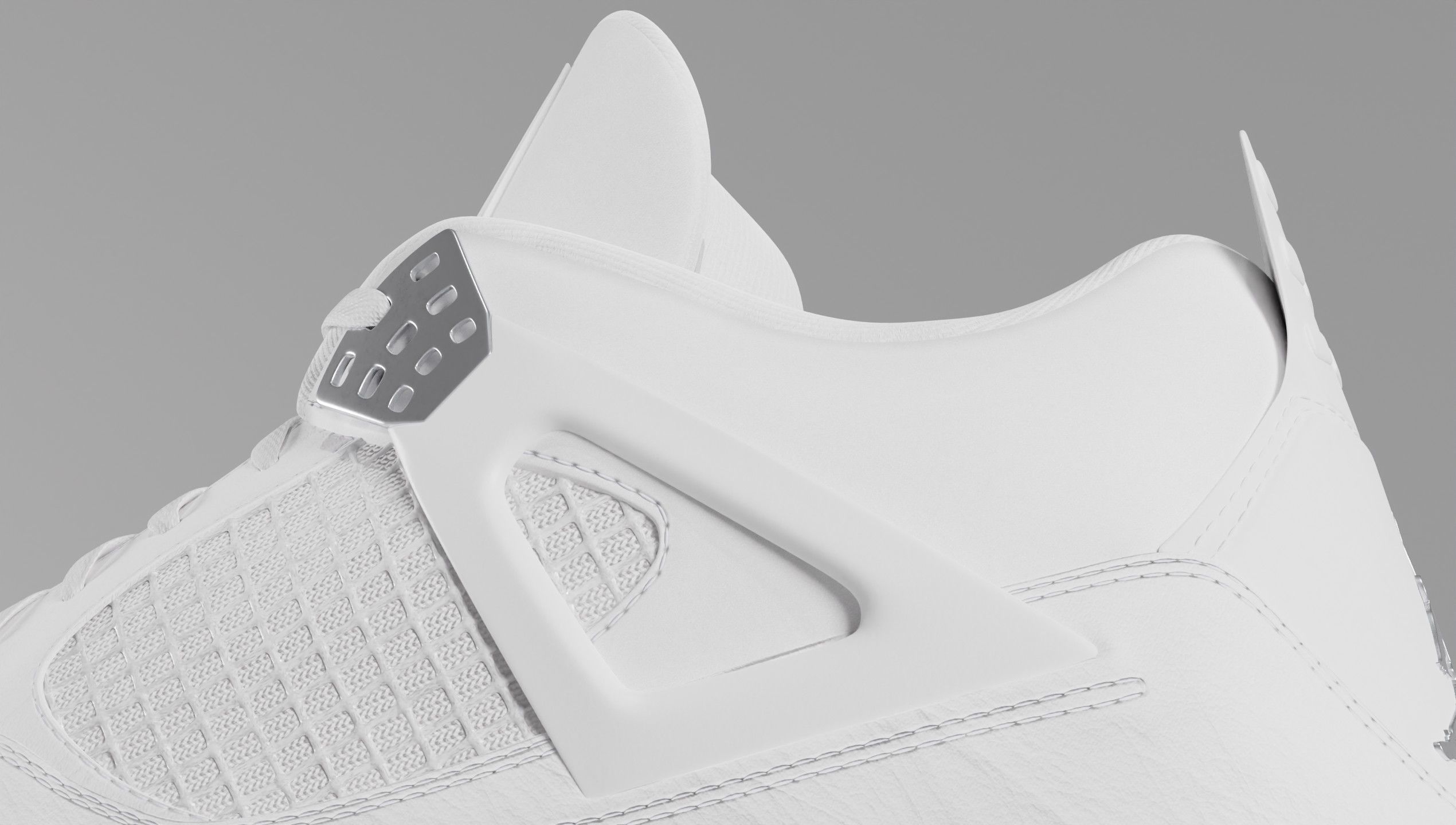 Jordan 4 Pure Money  Low-poly 3D model_48